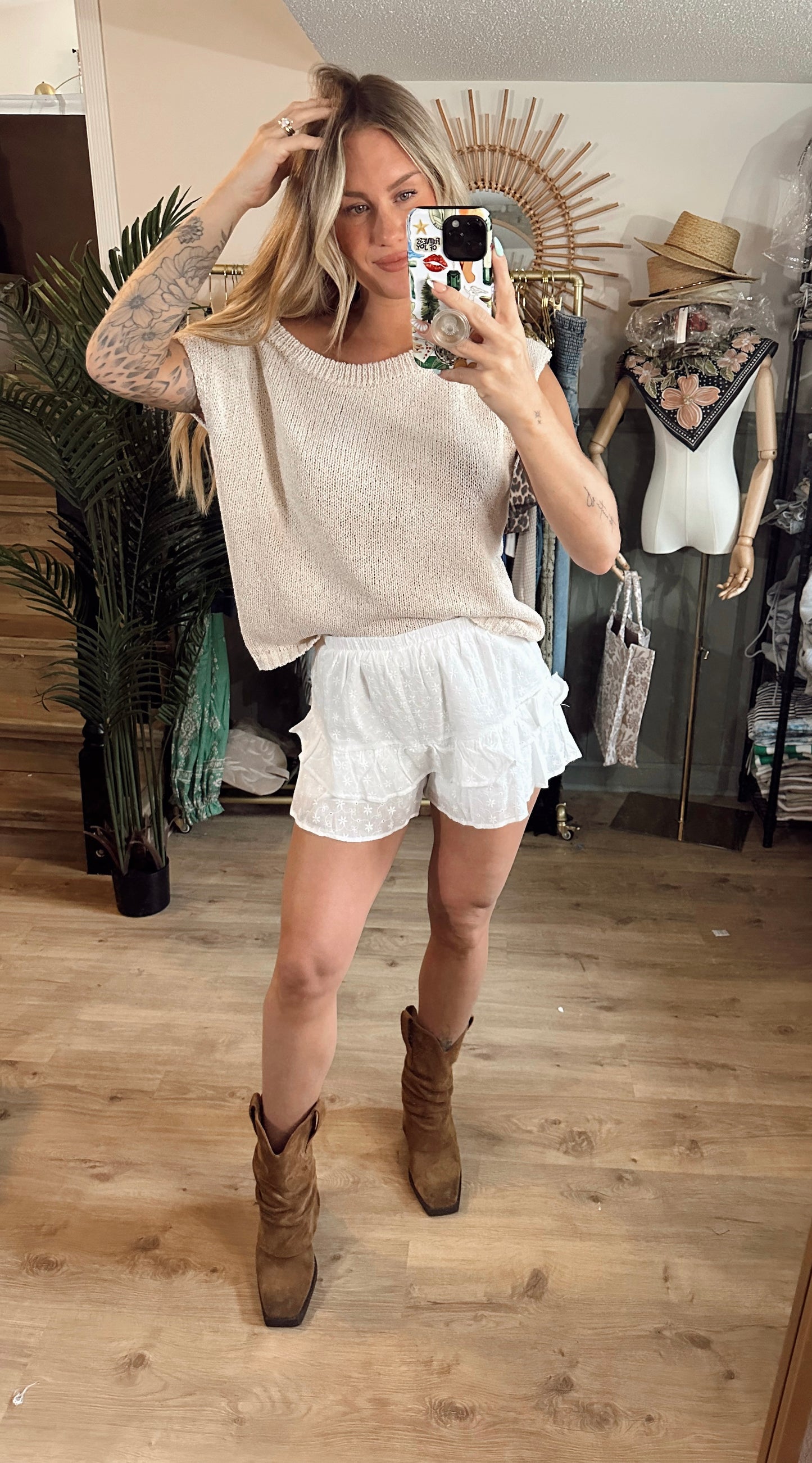 Sandstone Off Shoulder Top