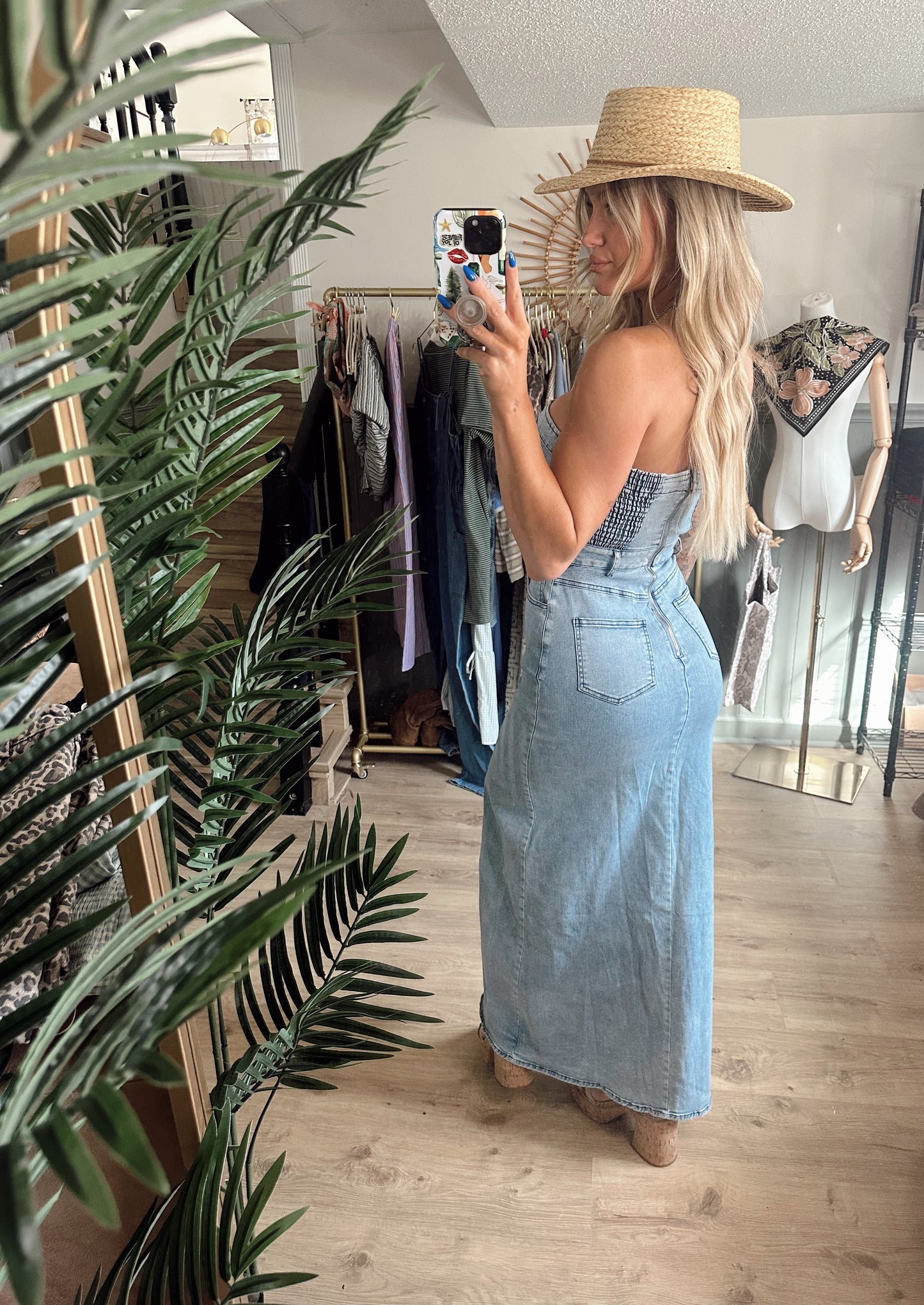 Chelsea Denim Tube Dress