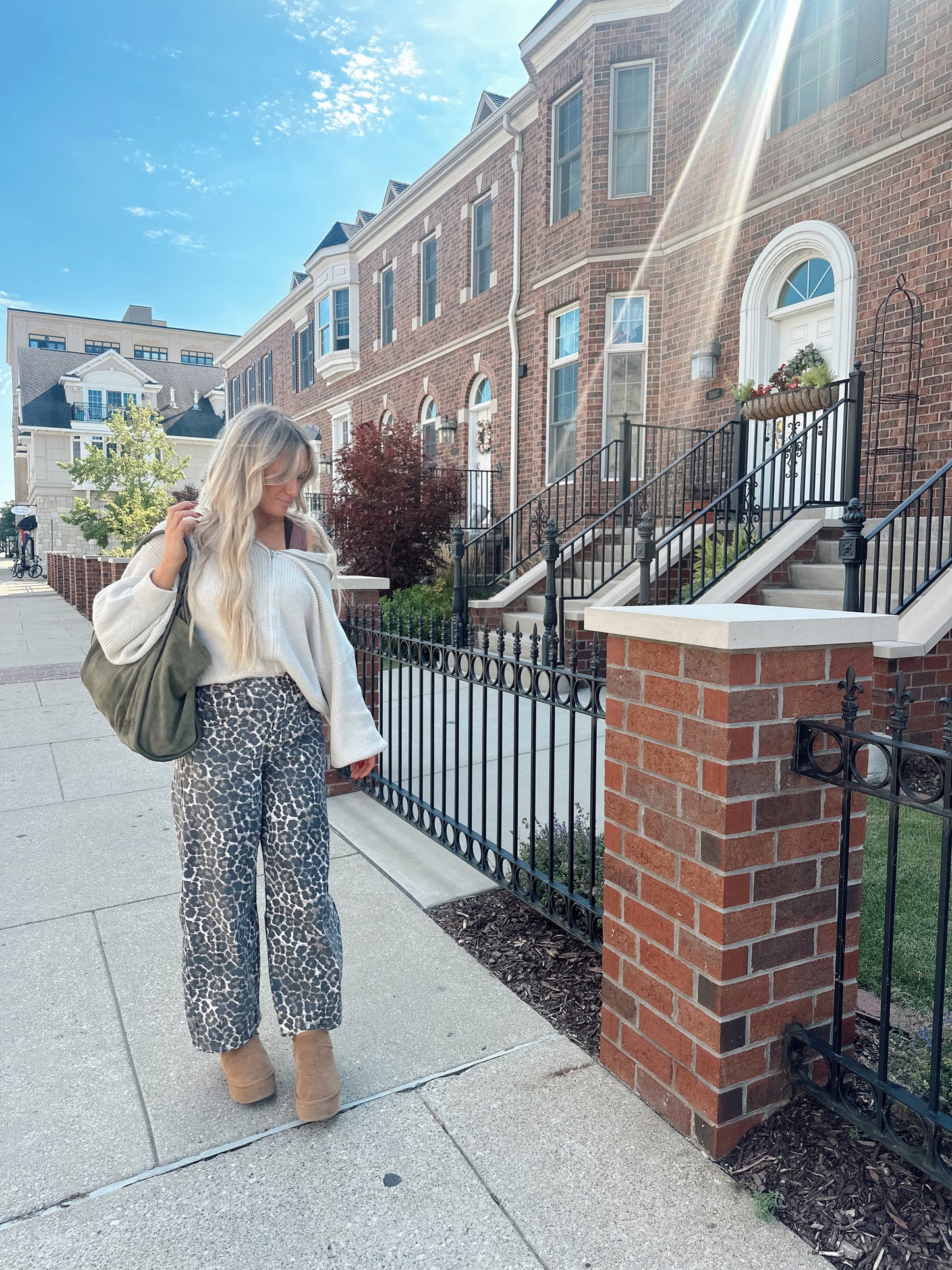 Firecracker Zip Up Sweater - SAND