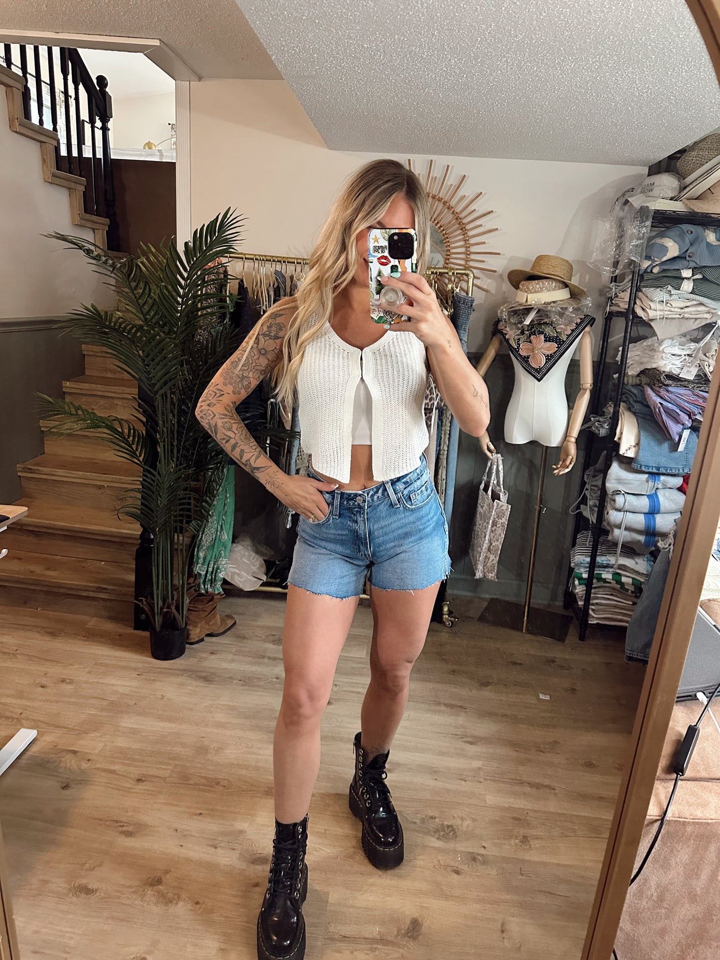 Rebecca High Rise A Line Shorts
