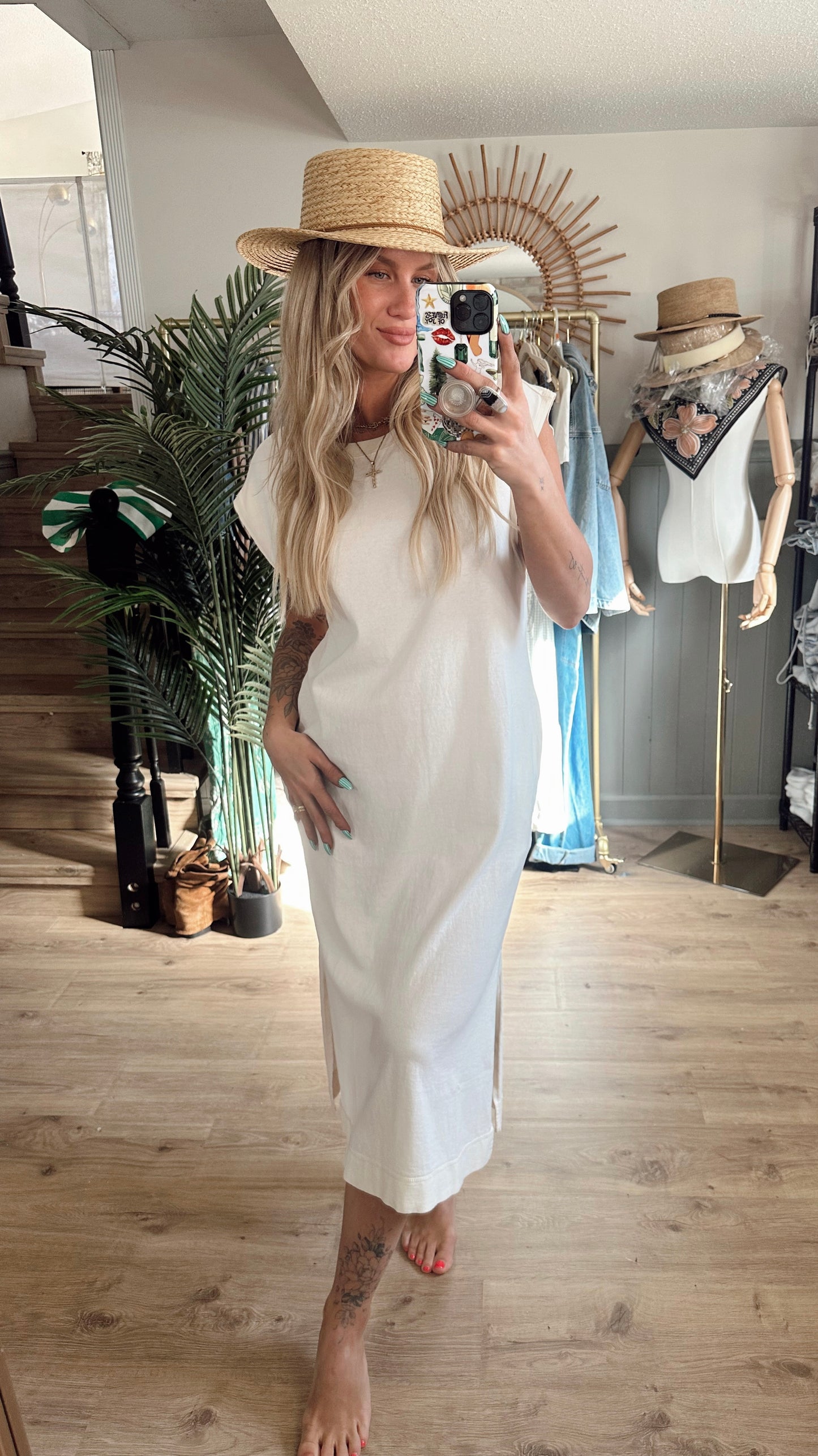 Coconut Cream Midi Dress