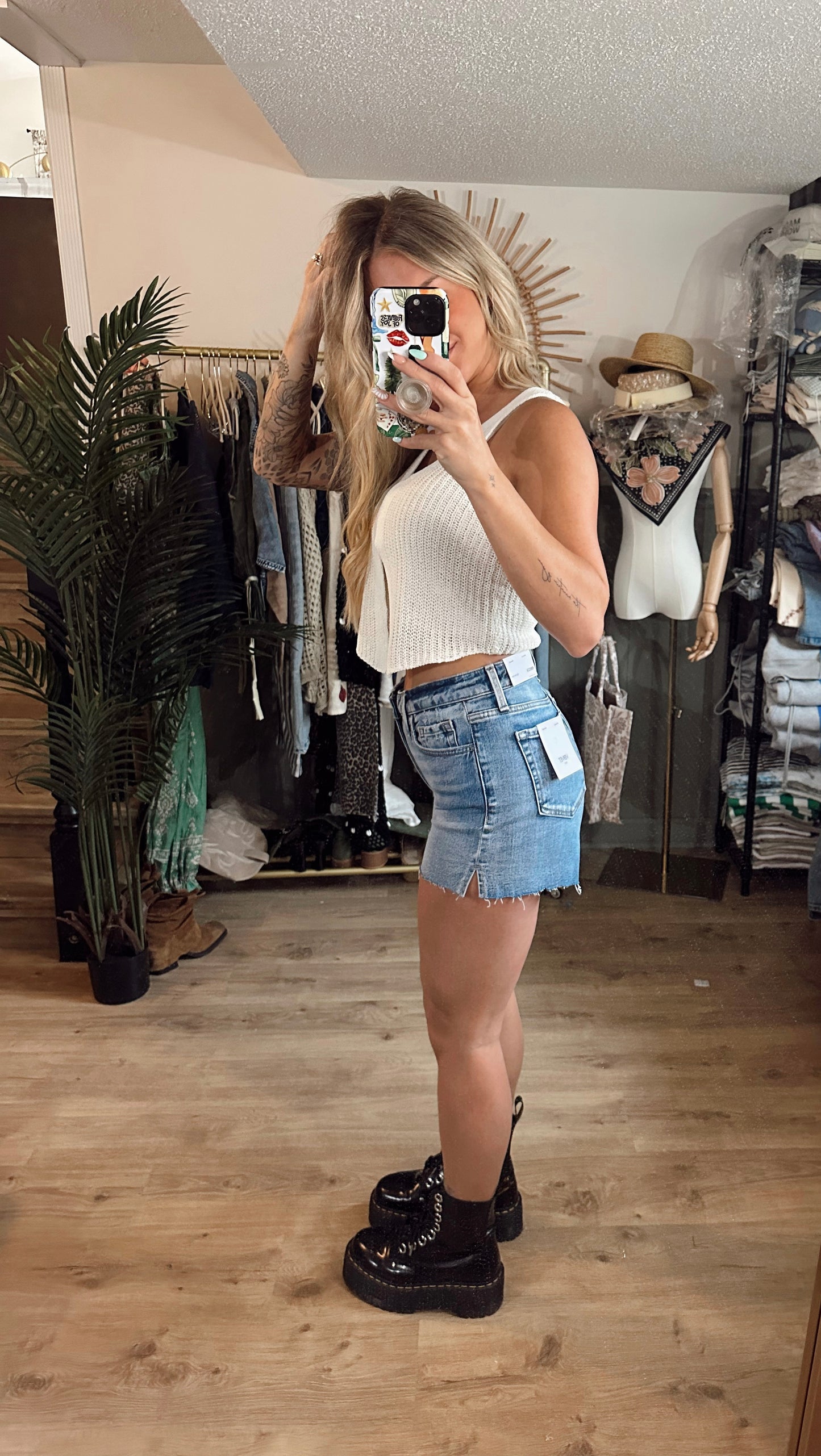 Rebecca High Rise A Line Shorts