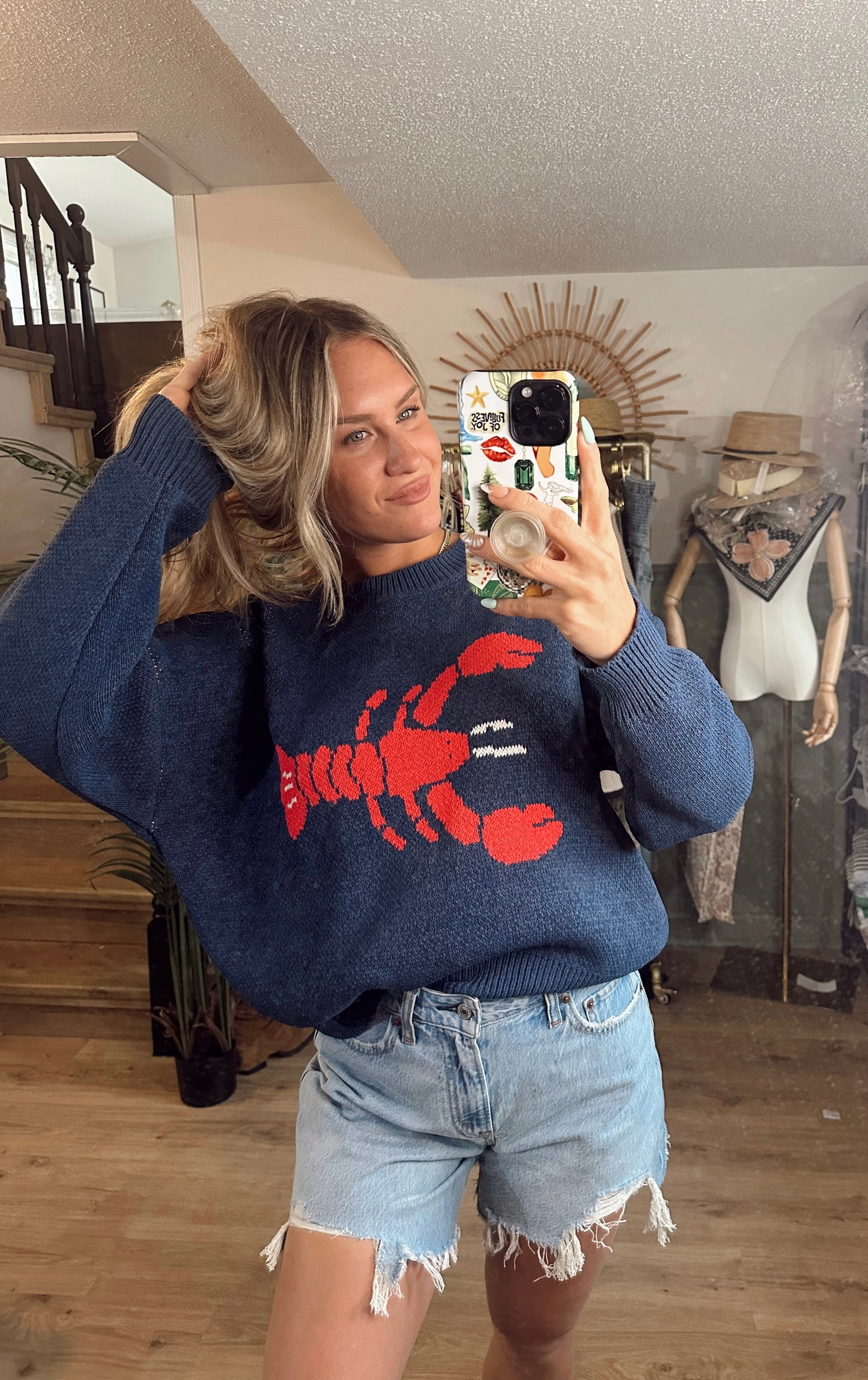 Red Catch Sweater