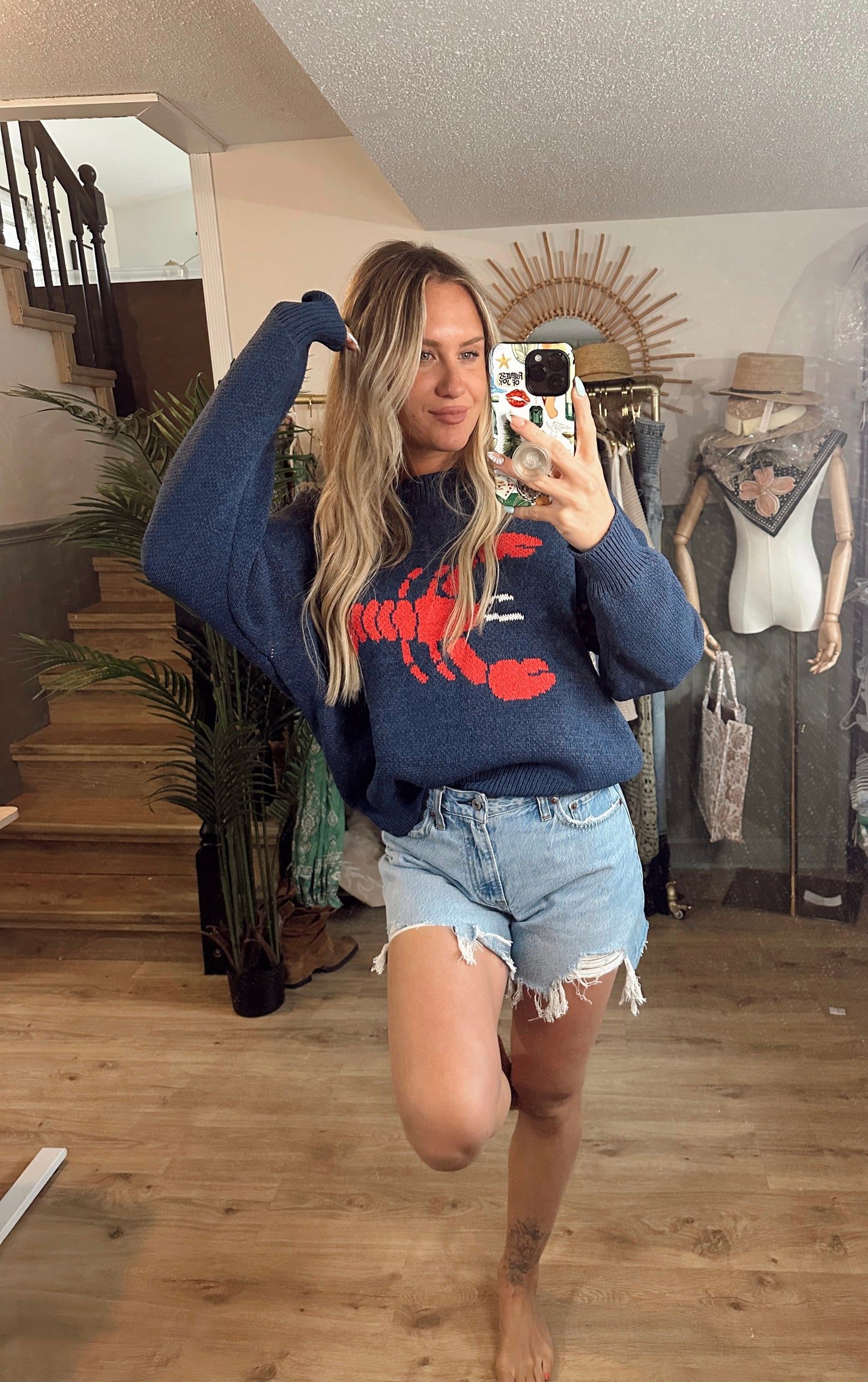 Red Catch Sweater