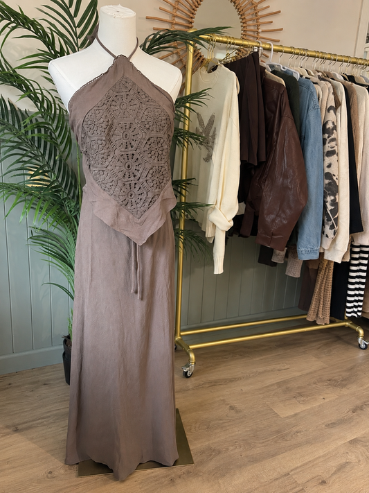 Dark Roast Maxi Skirt