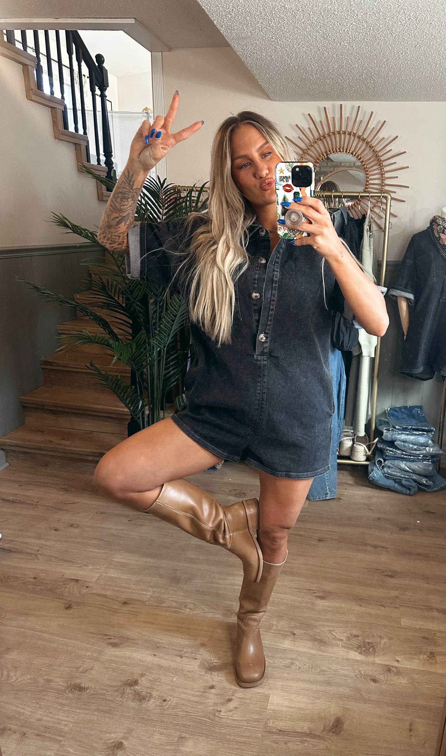 Rebel Denim Romper