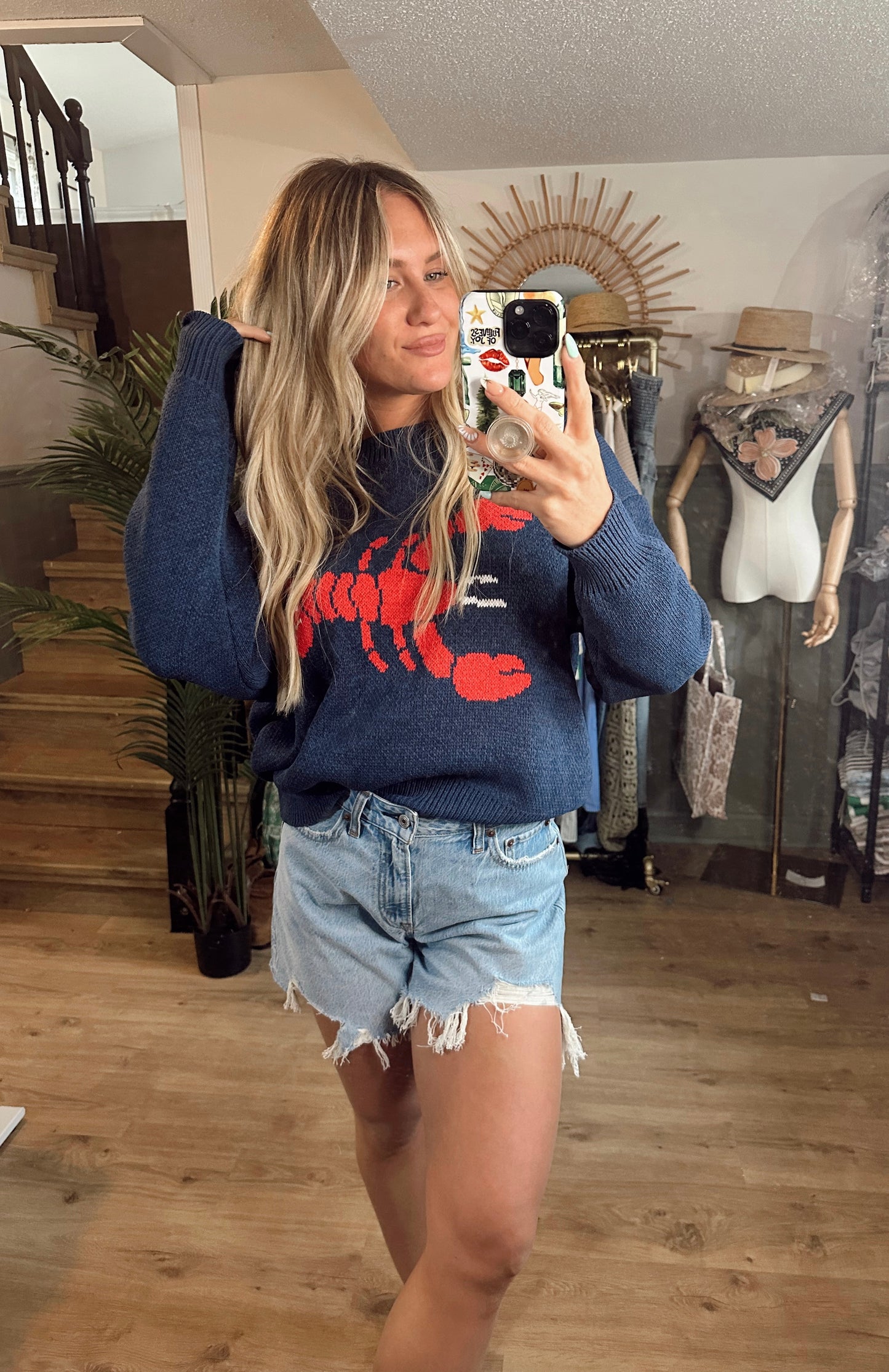 Red Catch Sweater