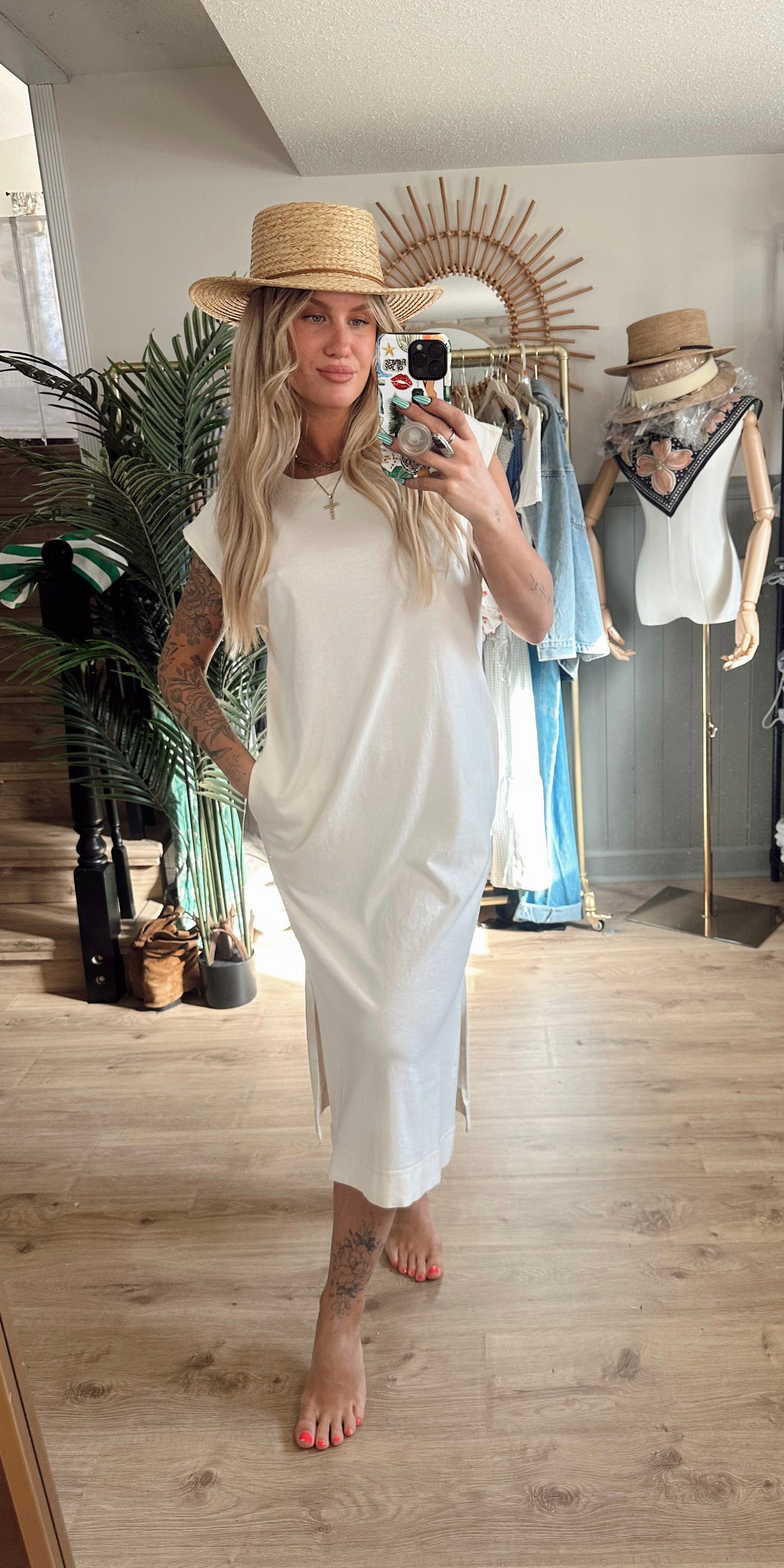 Coconut Cream Midi Dress