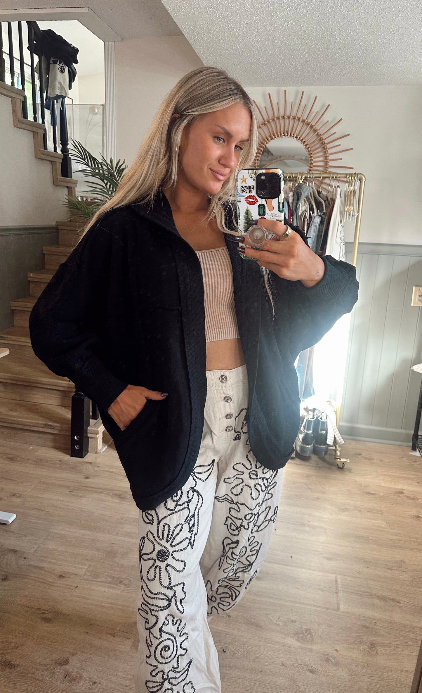 Late Shift Hooded Cardi