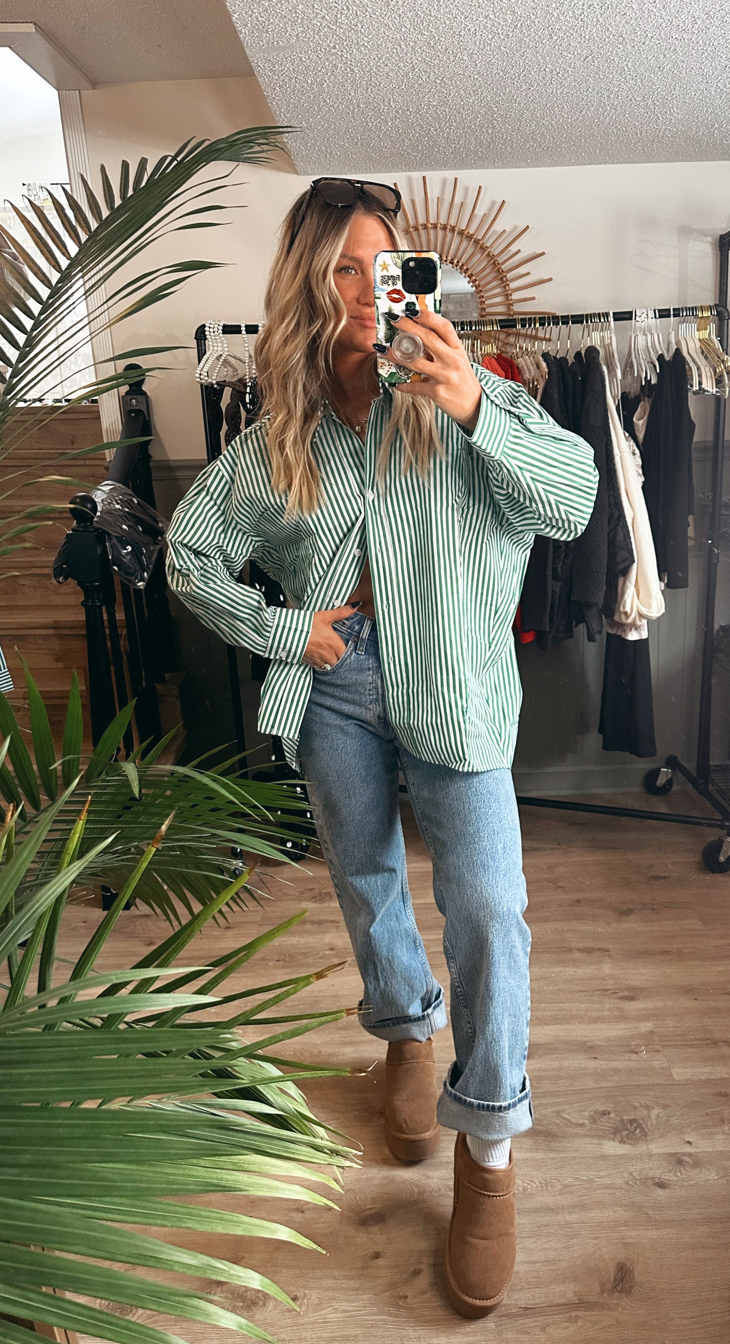Lucky You Button Down