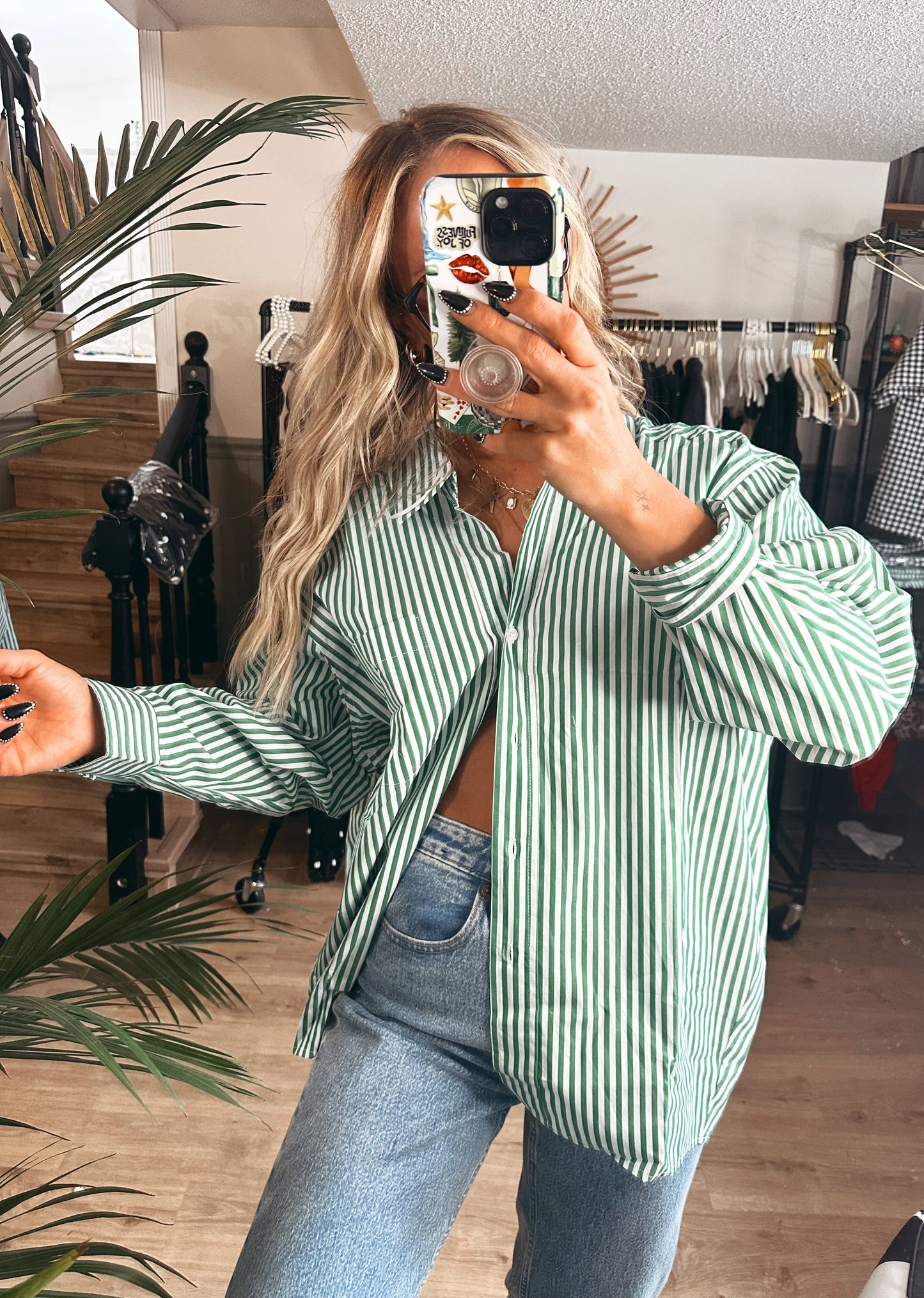 Lucky You Button Down