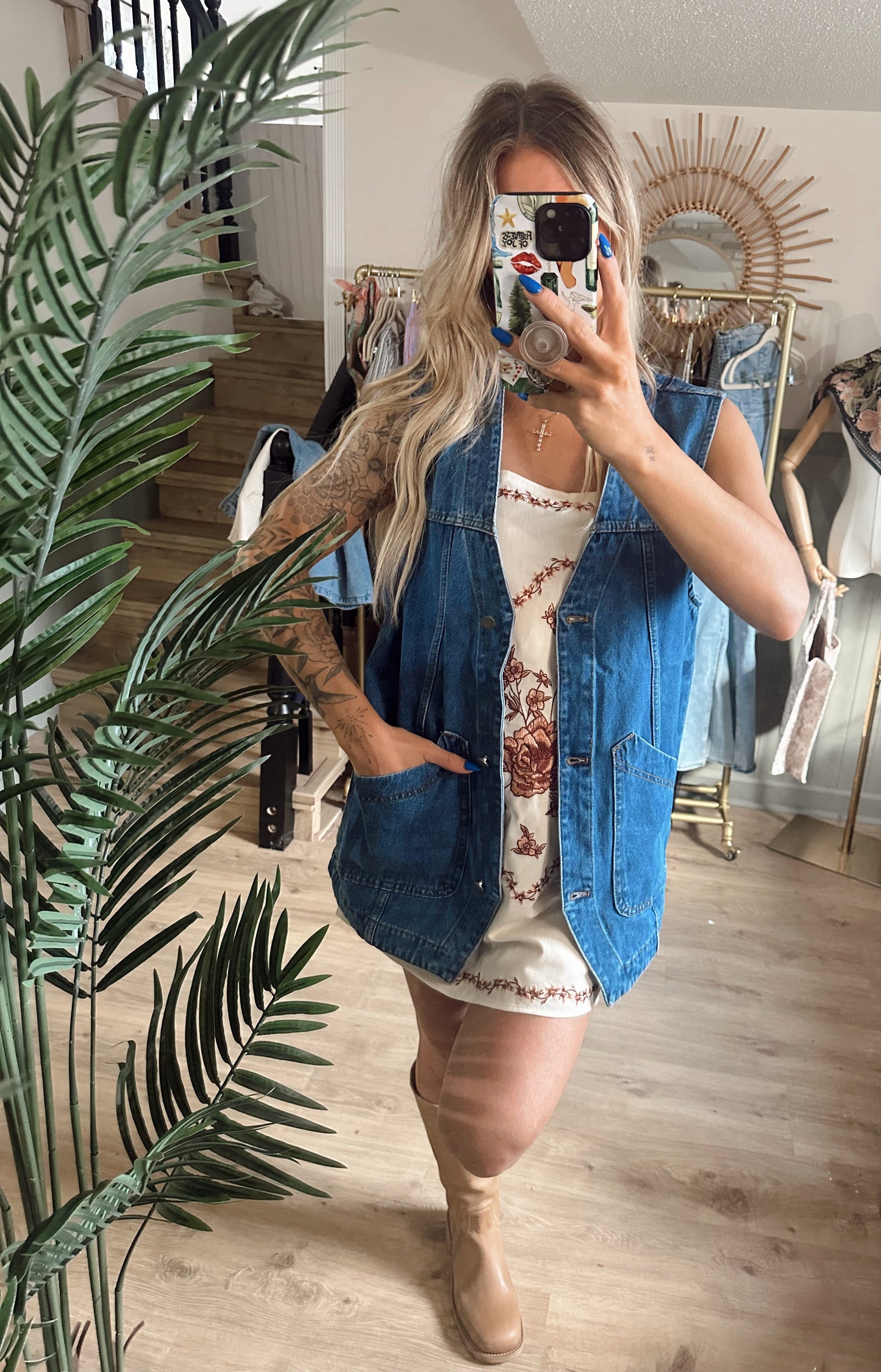 Dusty Trails Denim Vest