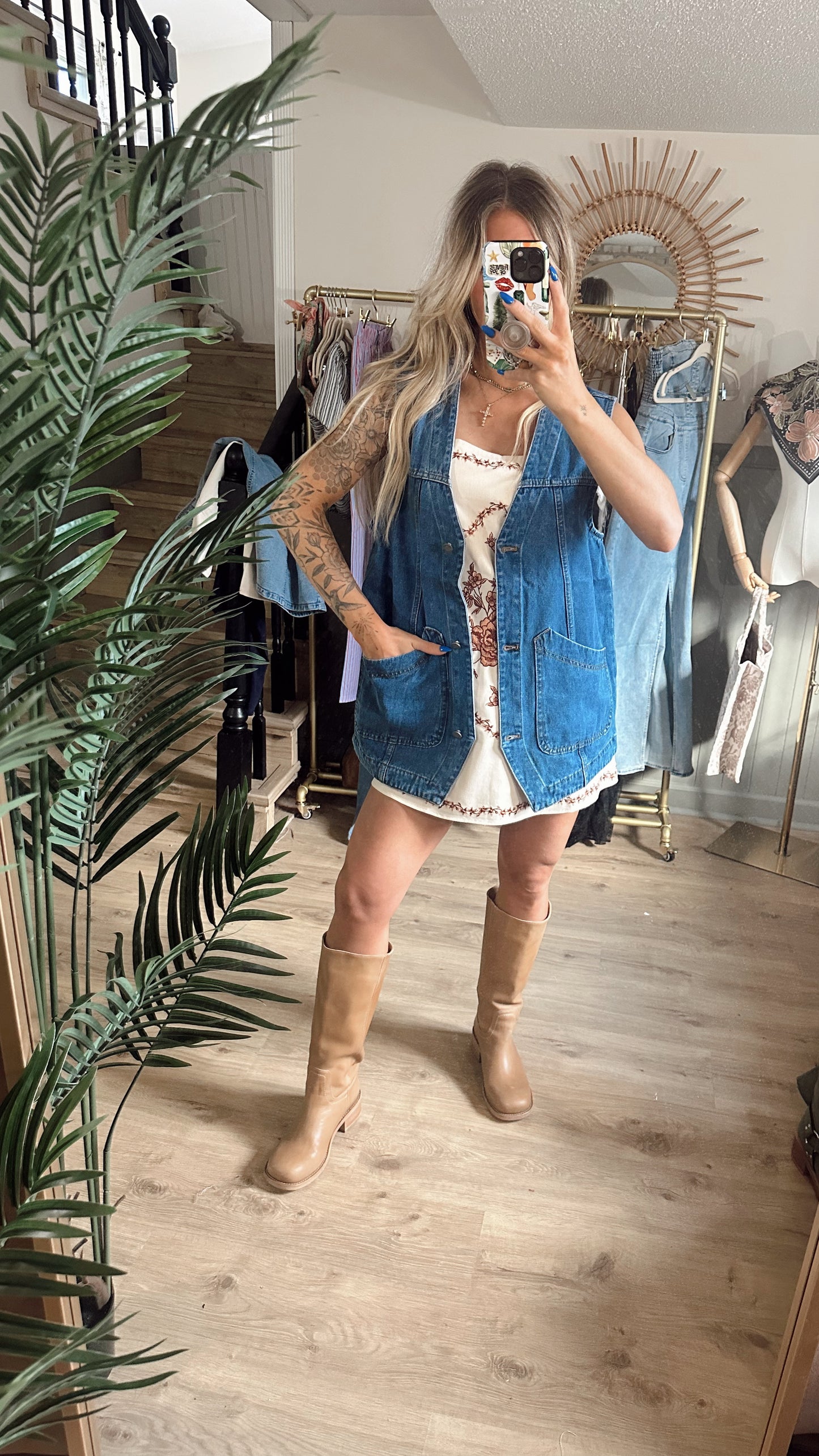 Dusty Trails Denim Vest