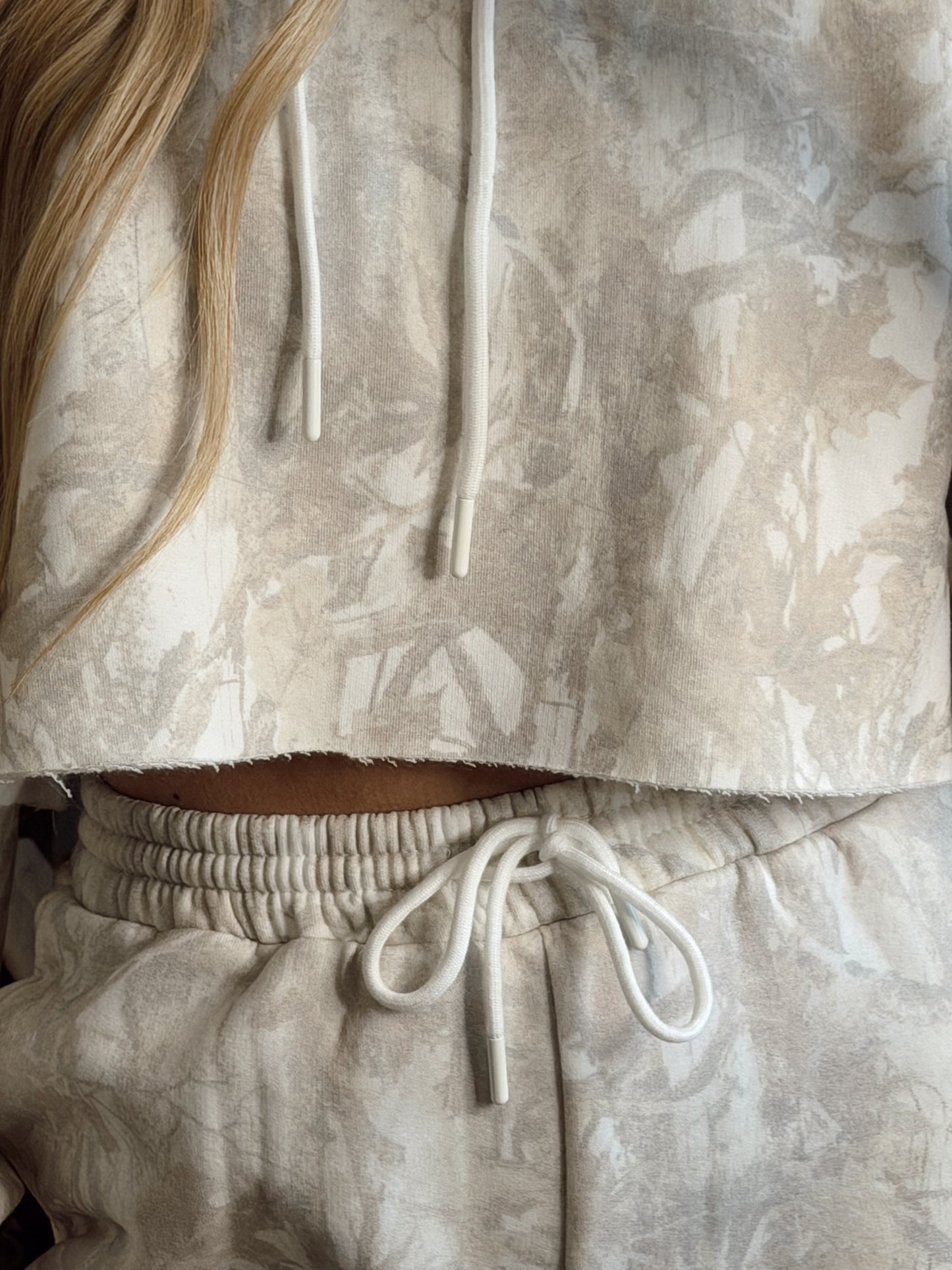 White Camo Lounge Set