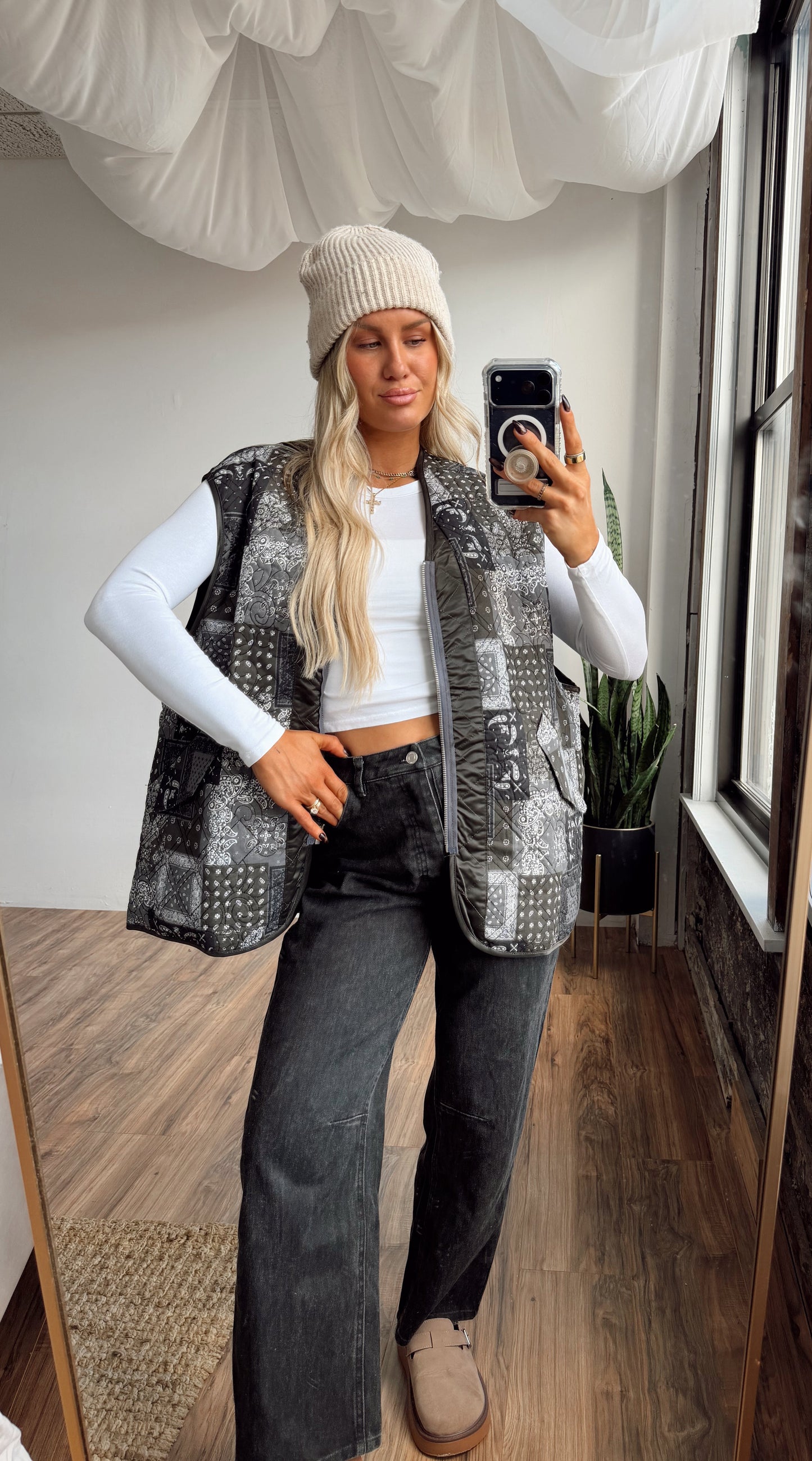 Evergreen Patchwork Vest