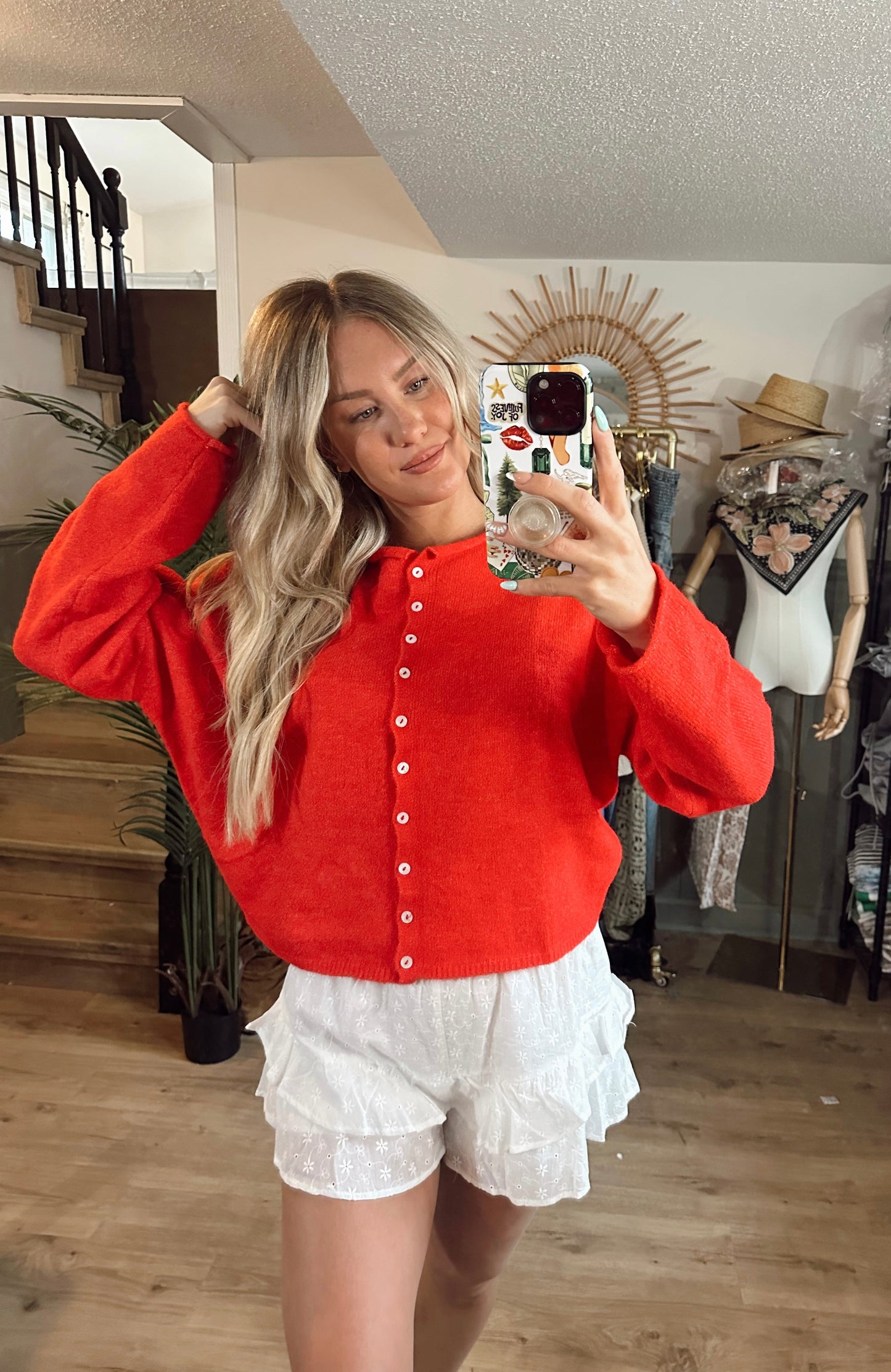 Tidal Red Cardi