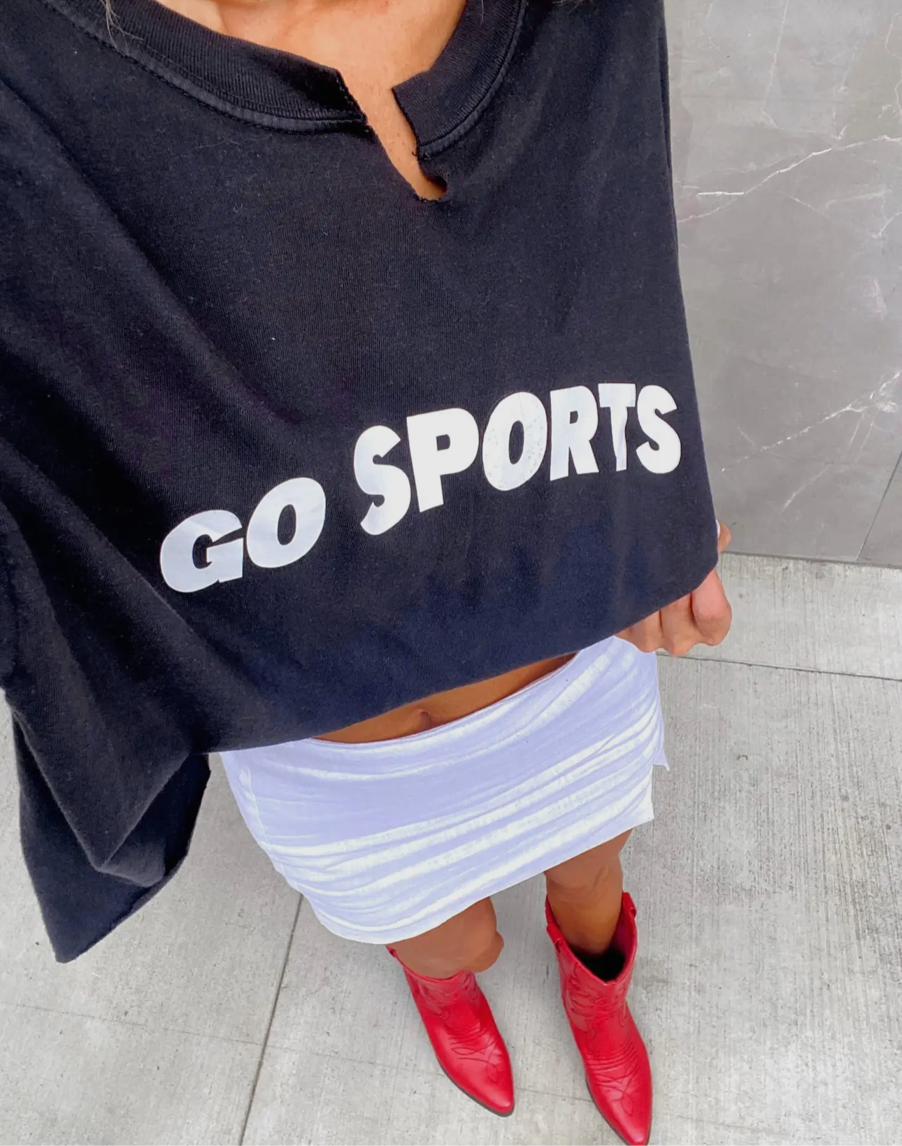 Go Sports Cropped Tee