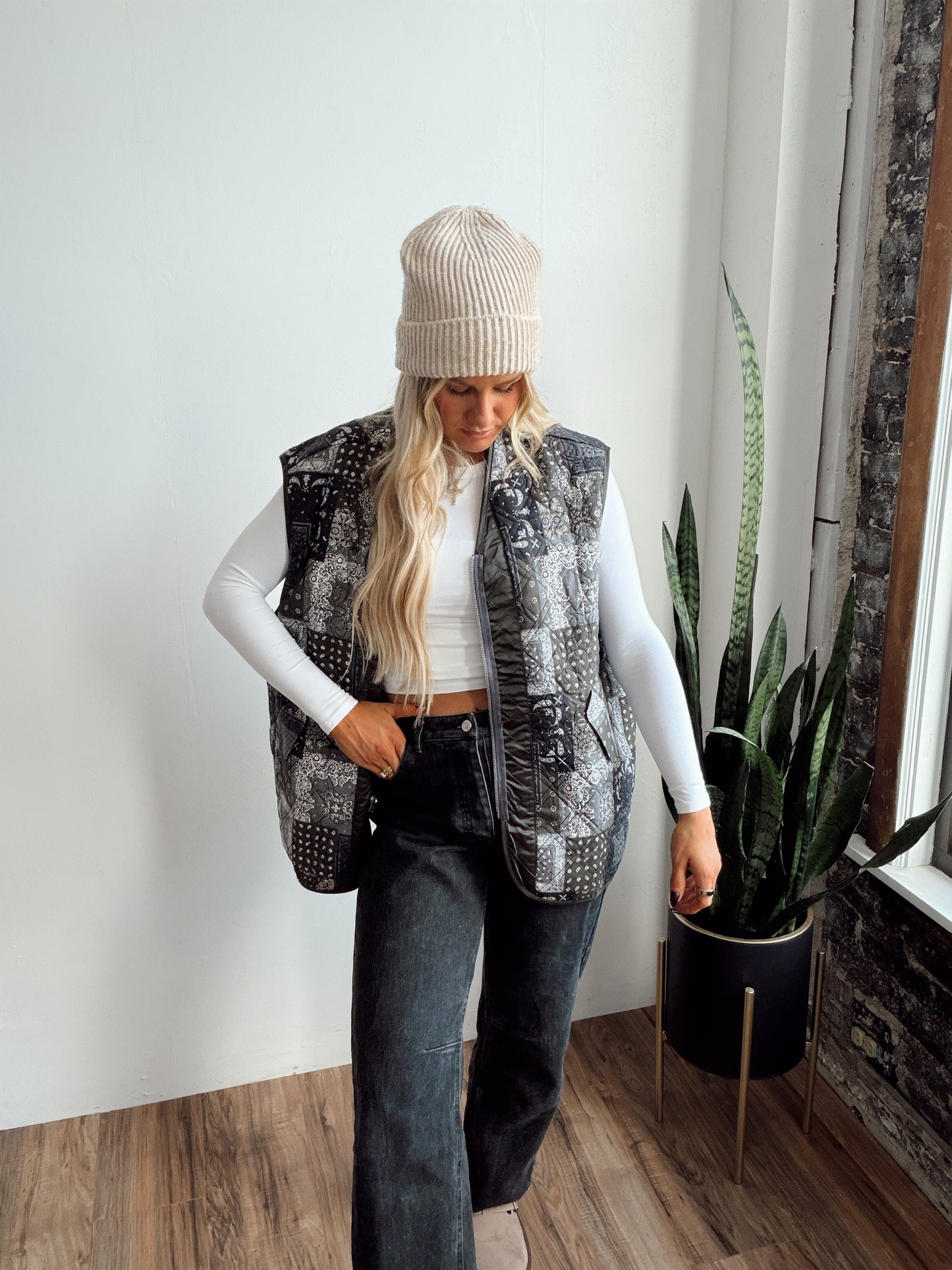 Evergreen Patchwork Vest