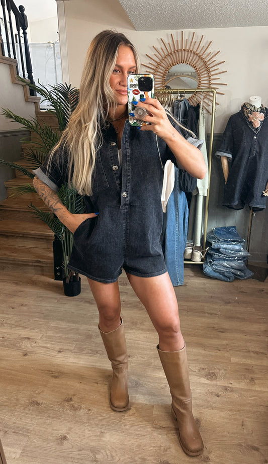 Rebel Denim Romper