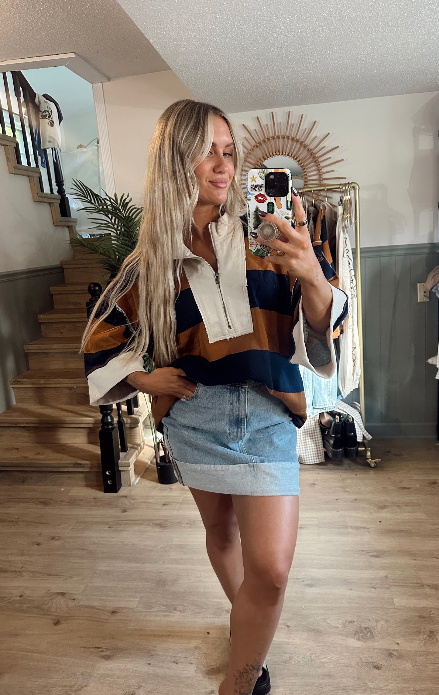 Off The Cuff Denim Skirt