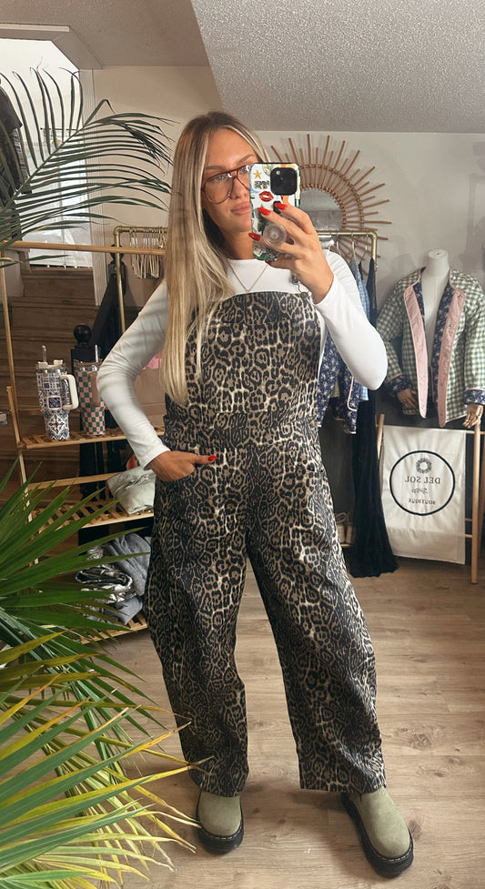 Spot On Leopard BARREL Overalls