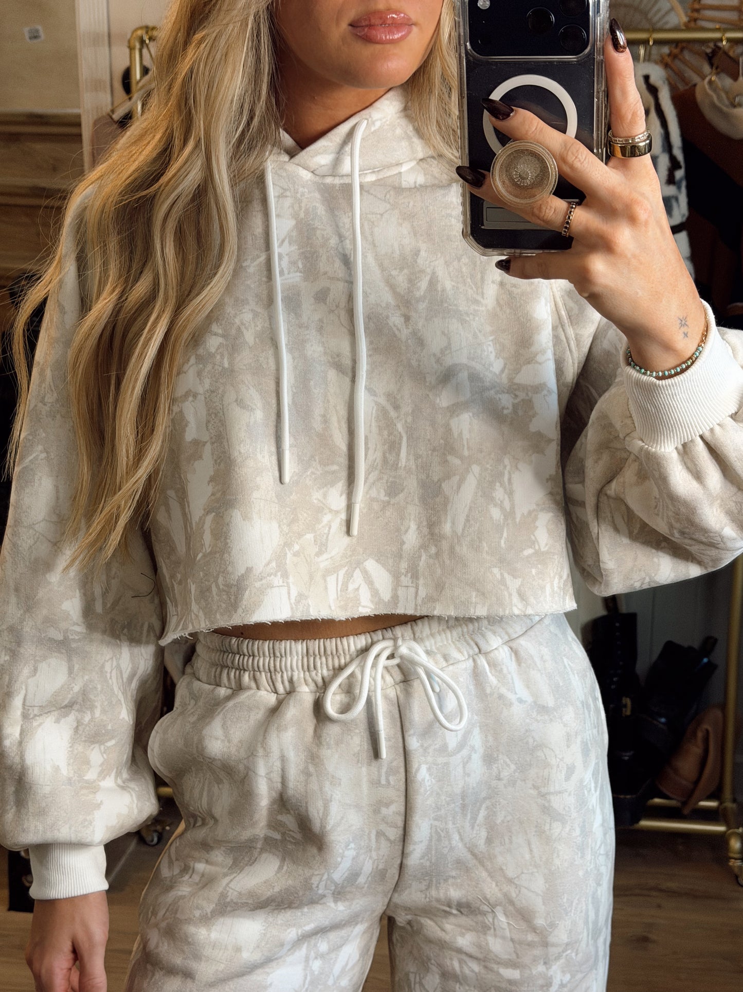 White Camo Lounge Set