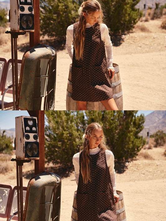 Coffee Cake Mini Dress