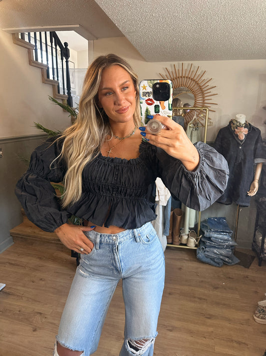 Junie Ruffle Crop