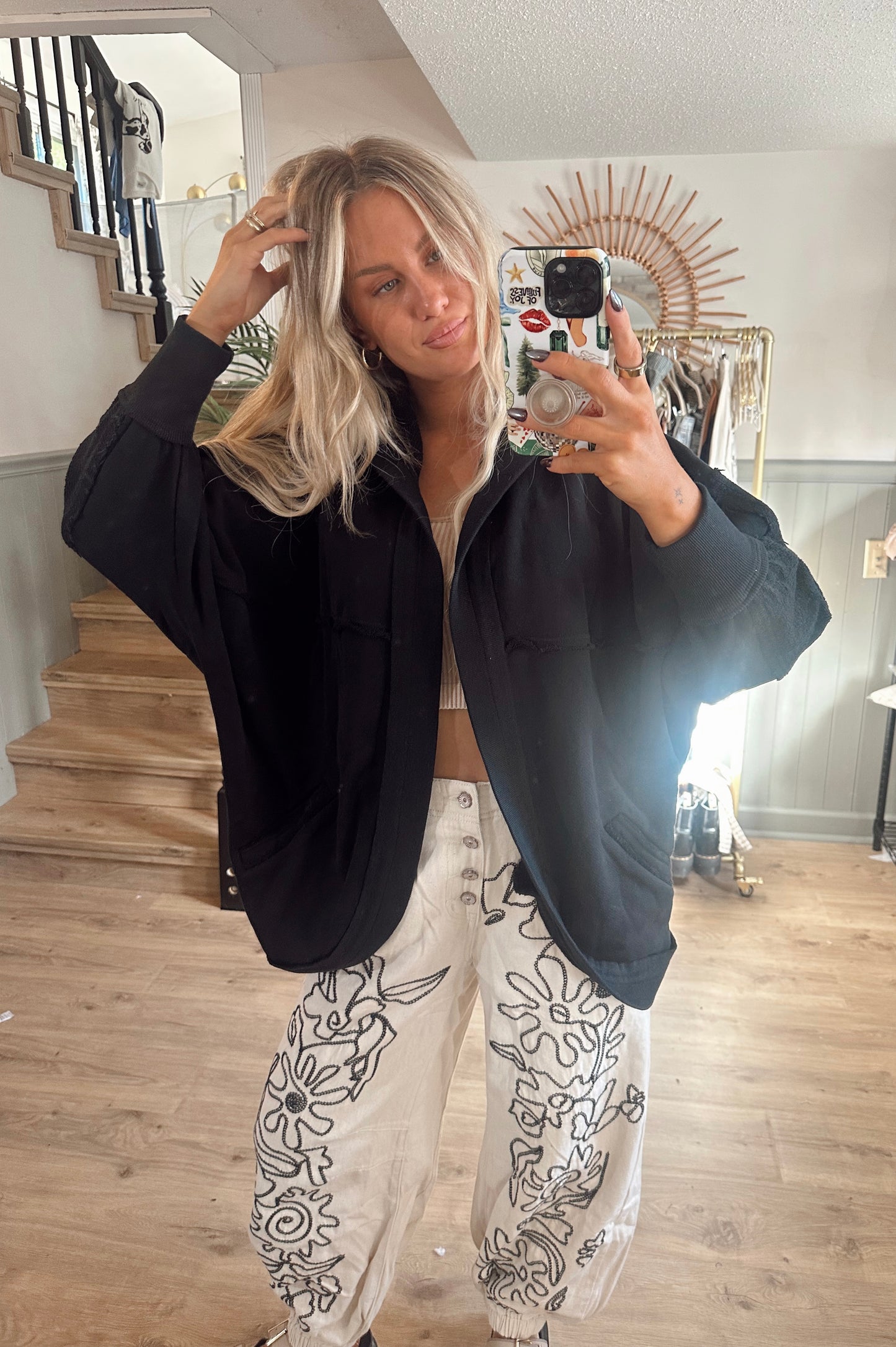 Late Shift Hooded Cardi