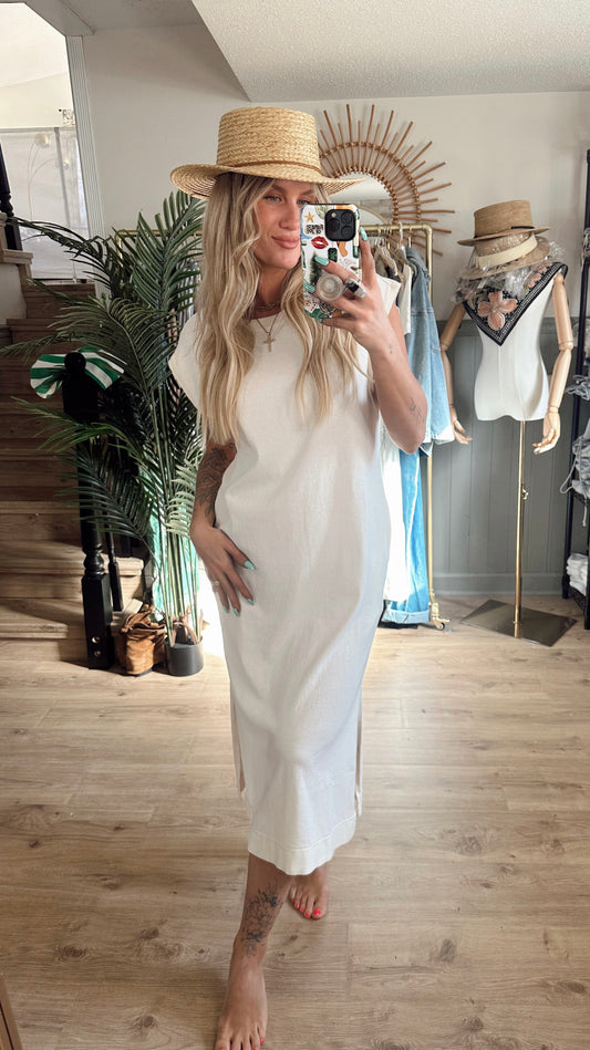 Coconut Cream Midi Dress