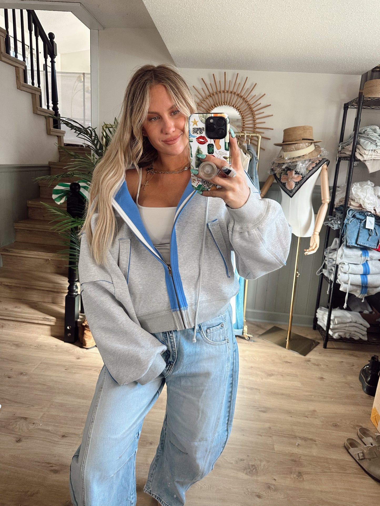 Blue Rush Zip Up