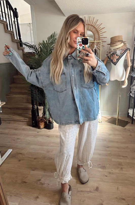 Denim Blues Shacket