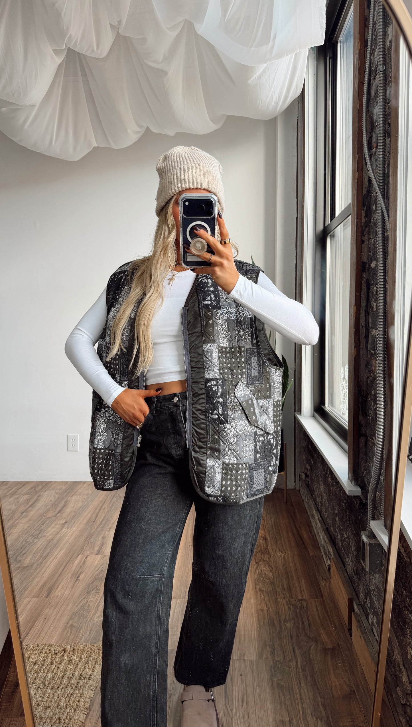 Evergreen Patchwork Vest