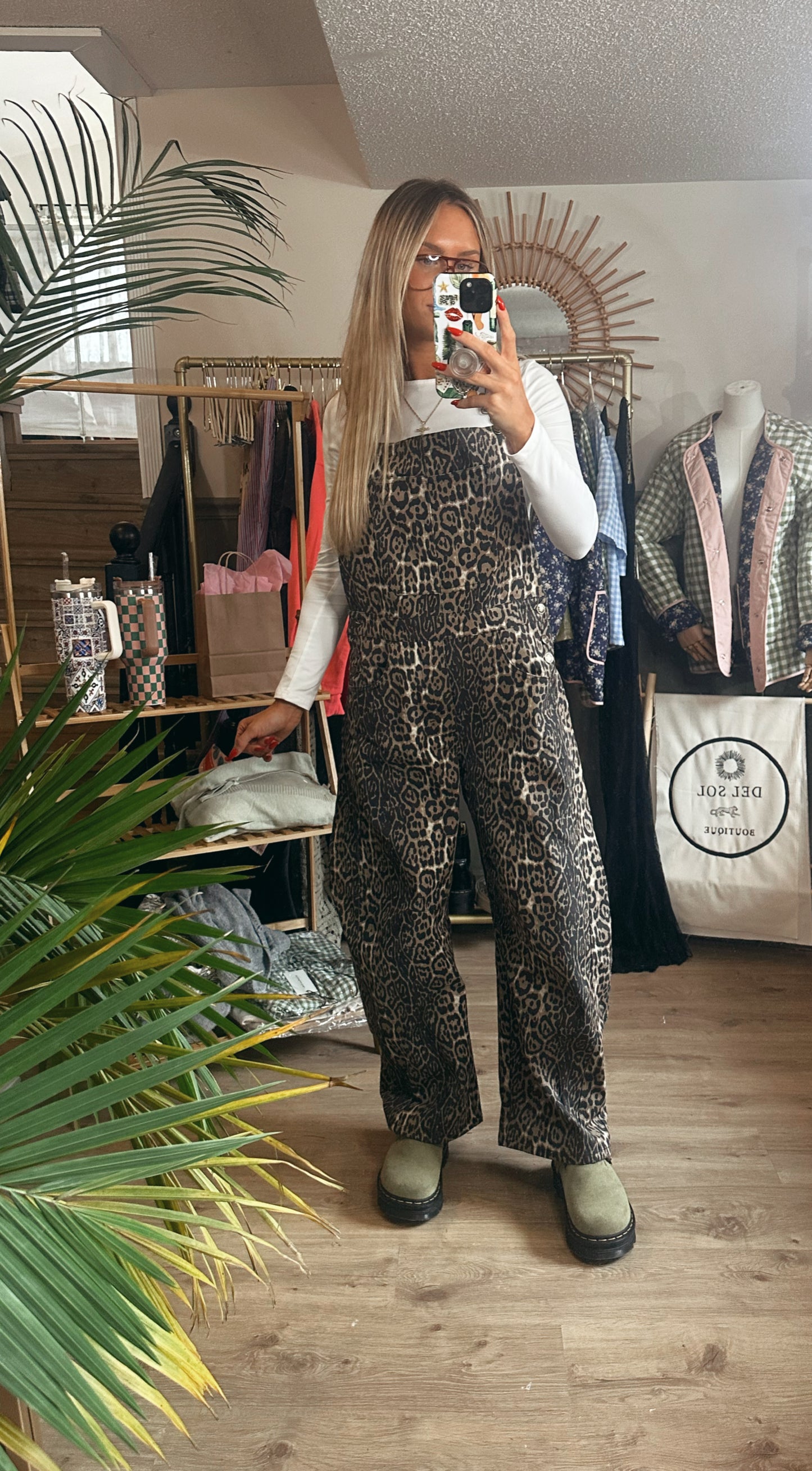 Spot On Leopard BARREL Overalls