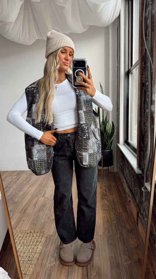 Evergreen Patchwork Vest