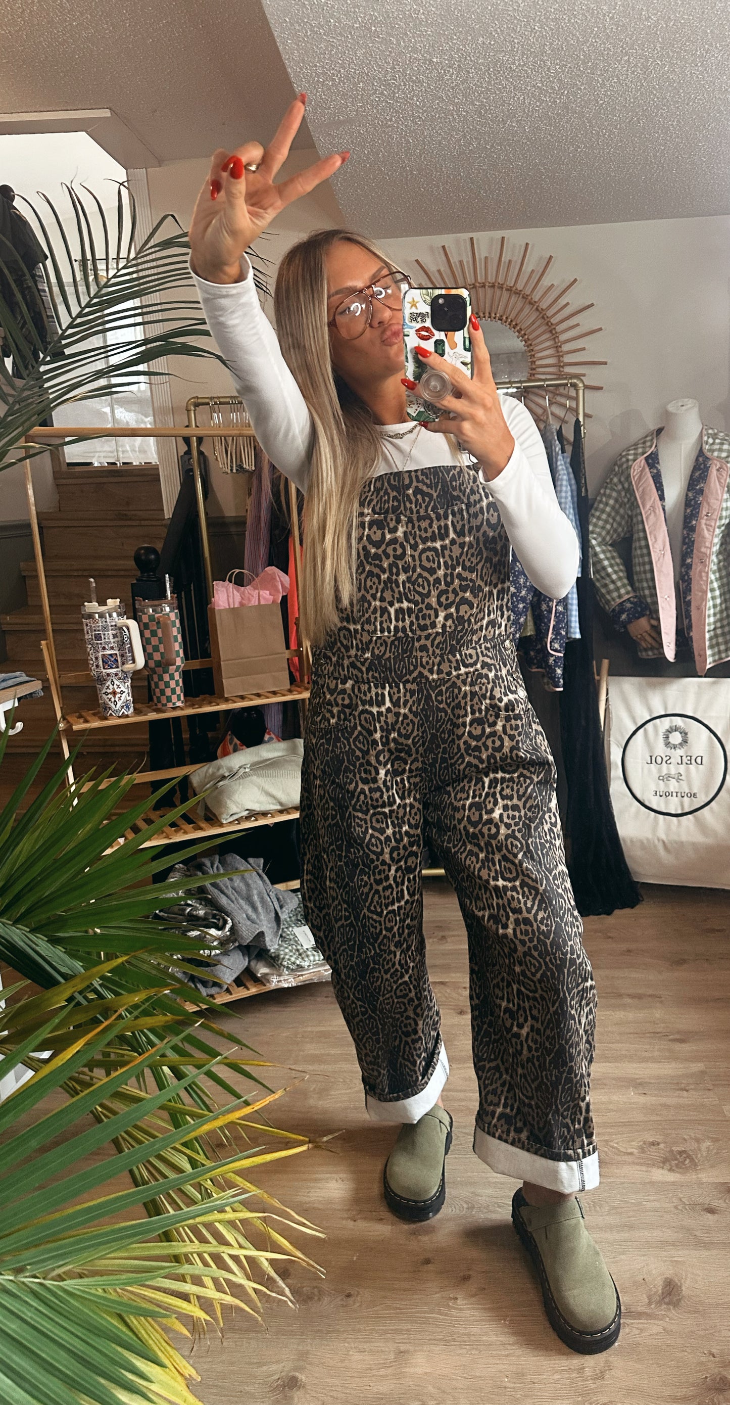 Spot On Leopard BARREL Overalls