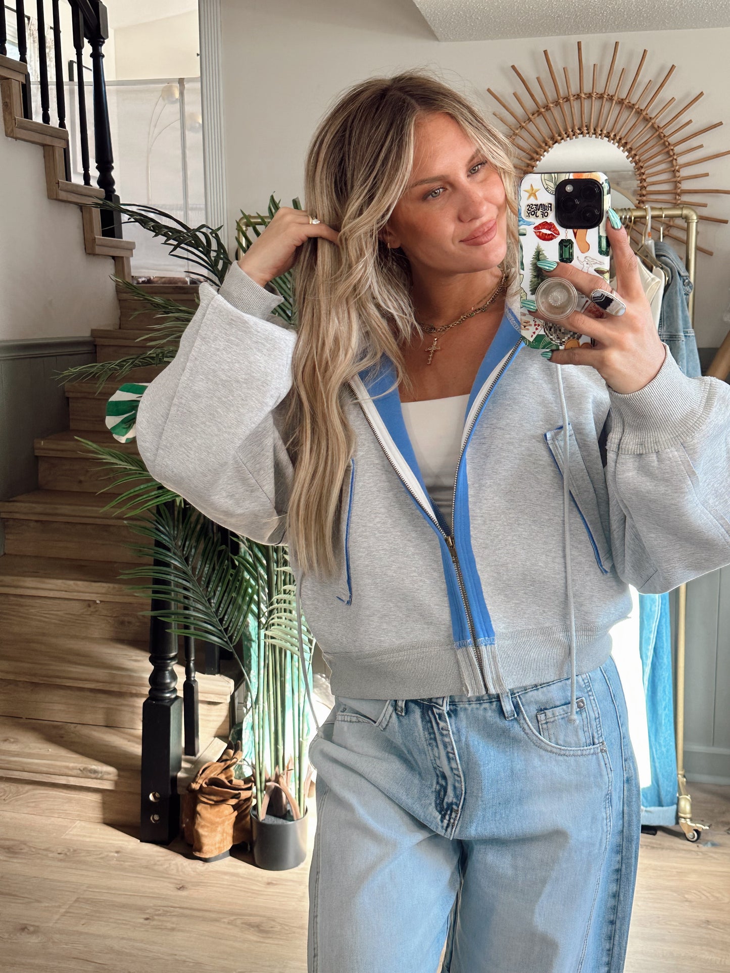Blue Rush Zip Up