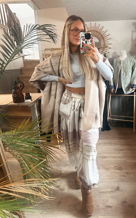 Dakota Oversized Hooded Poncho