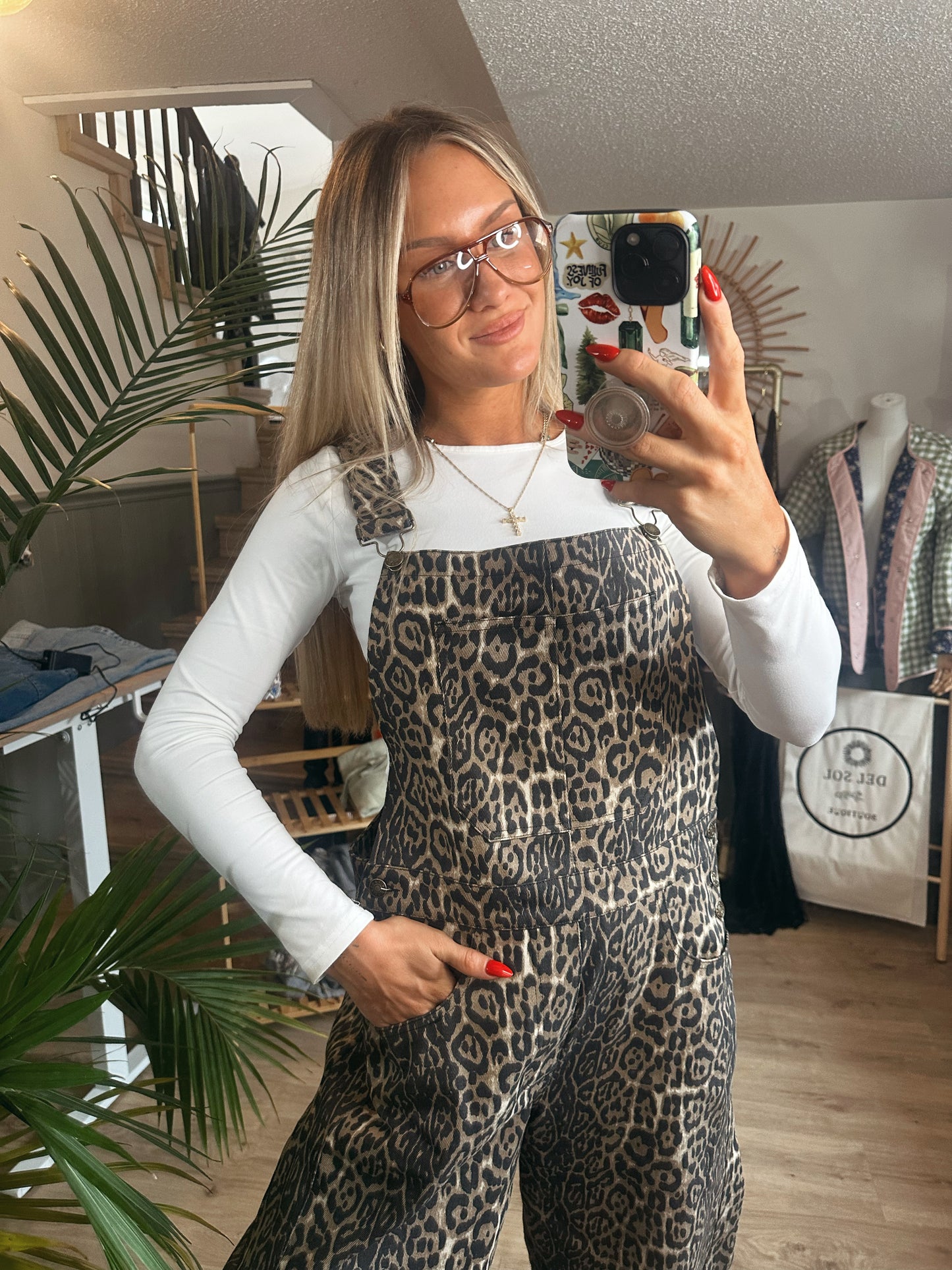 Spot On Leopard BARREL Overalls