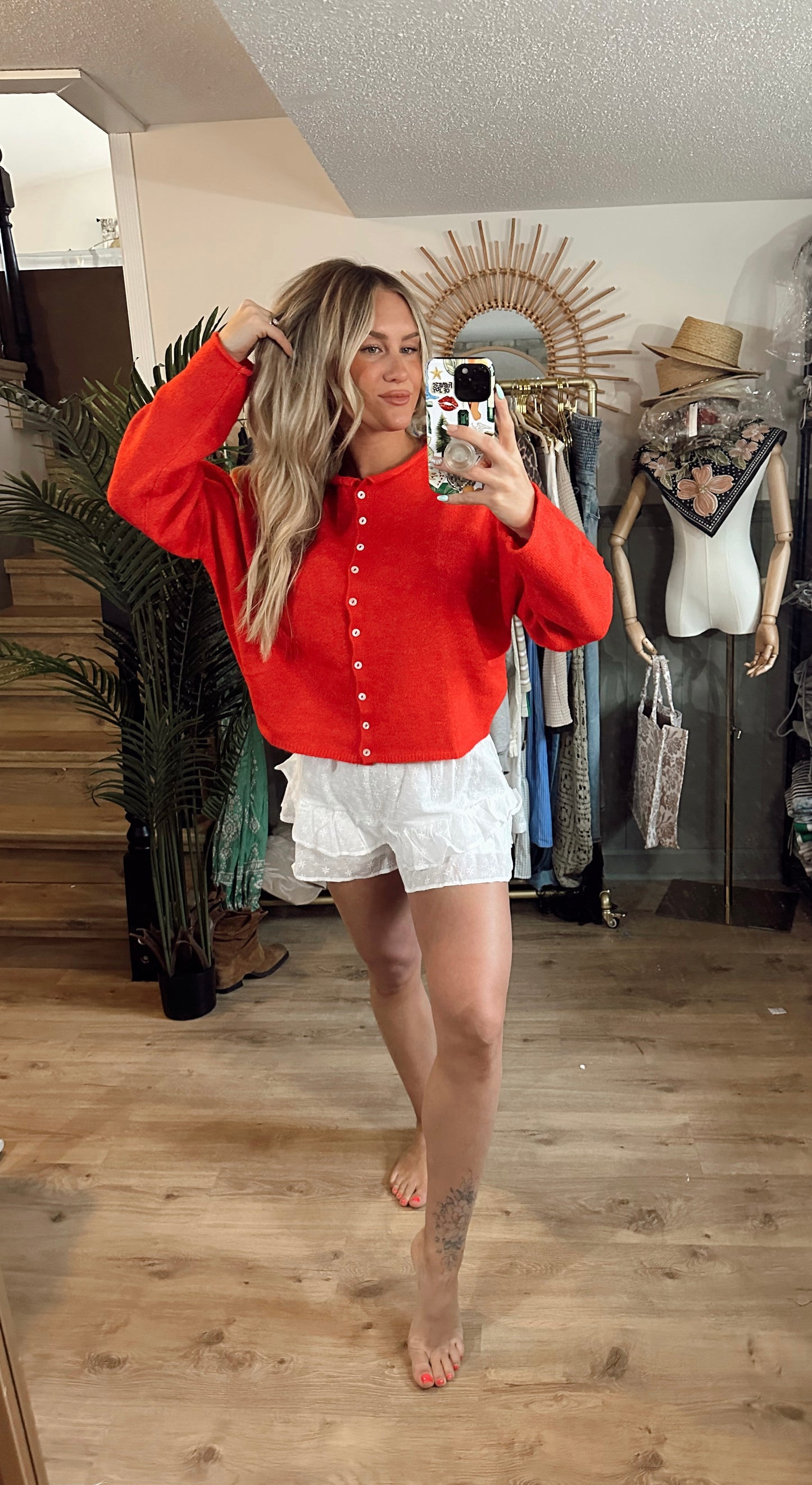 Tidal Red Cardi