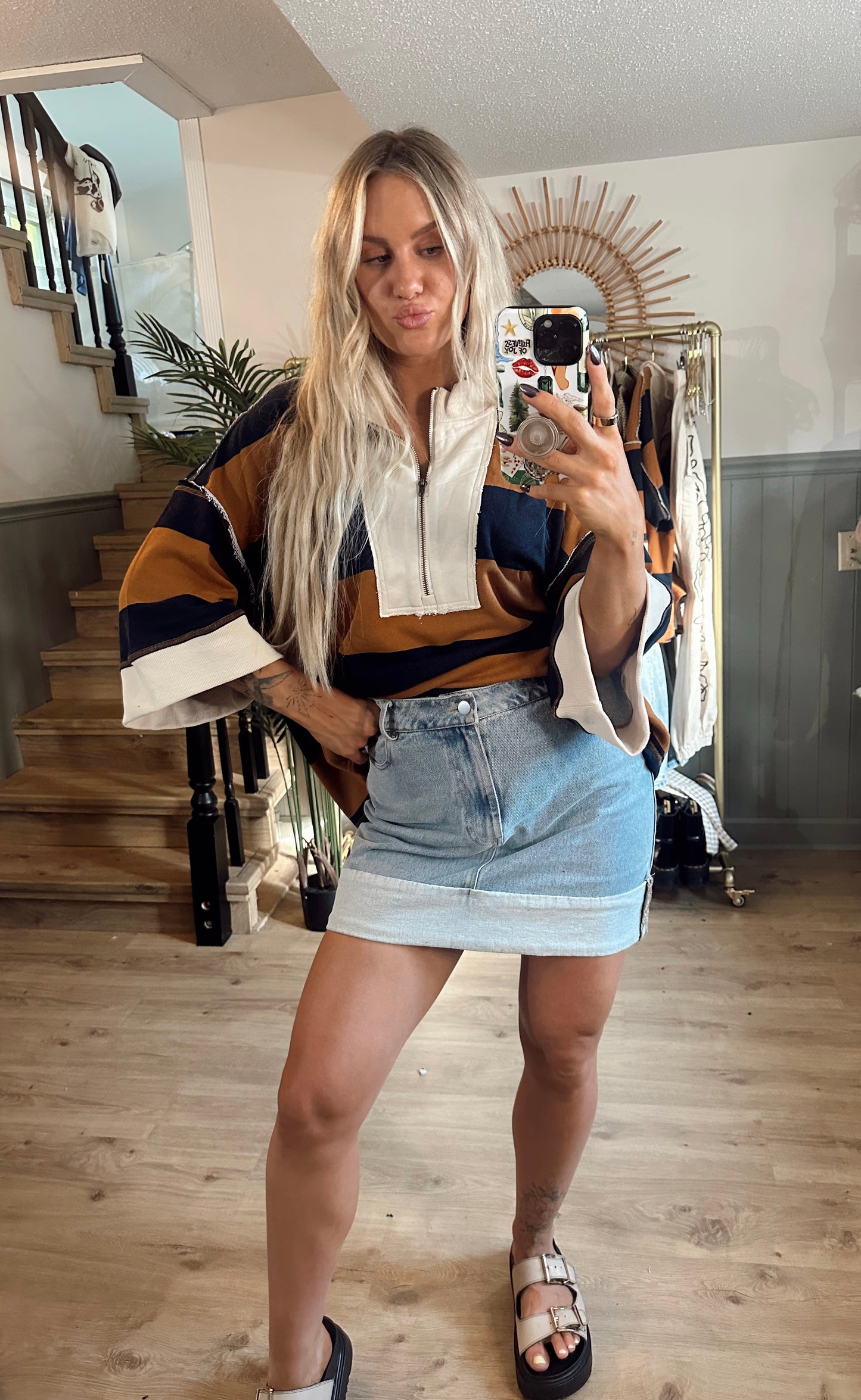 Off The Cuff Denim Skirt