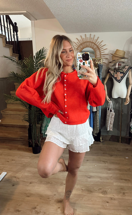 Tidal Red Cardi