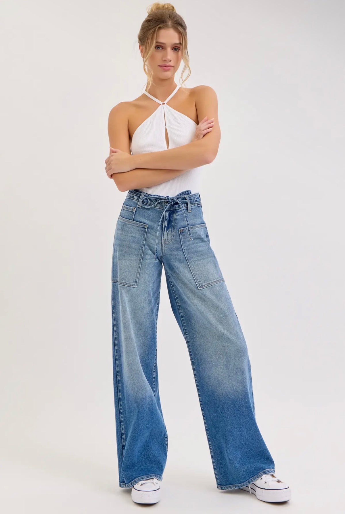 Jordy Medium Rise Wide Leg Jeans