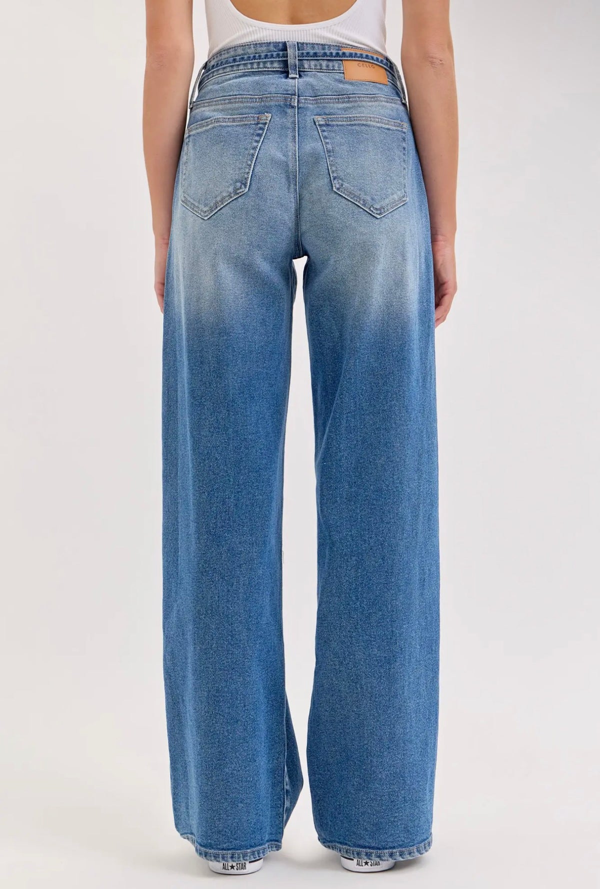 Jordy Medium Rise Wide Leg Jeans