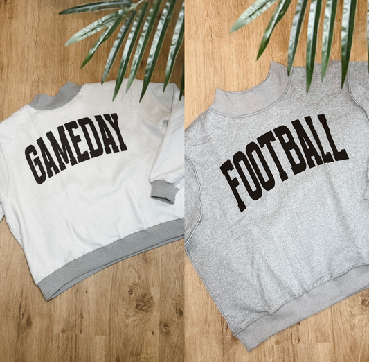 Football + Gameday REVERSIBLE Sweatshirt