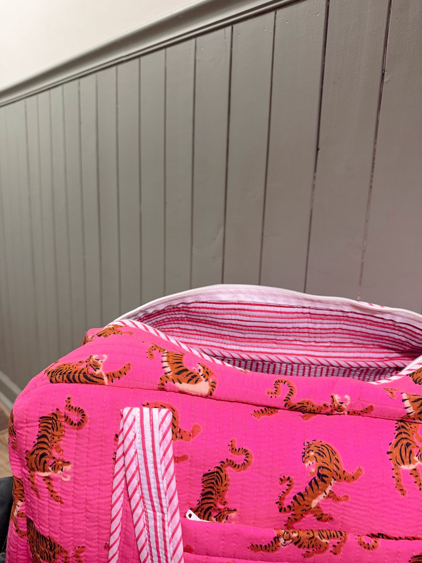 Flamingo Stripes Sol Weekender