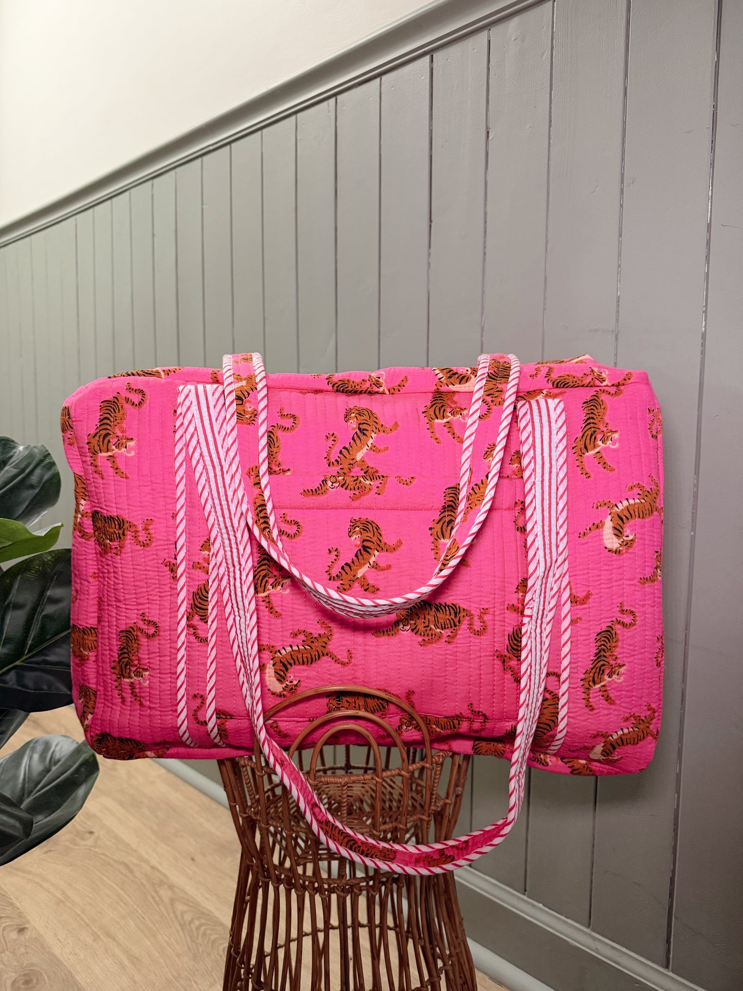 Flamingo Stripes Sol Weekender