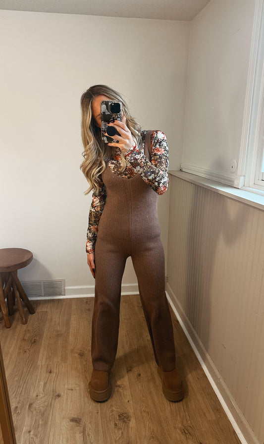 Sophia Cozy Knit Jumpsuit